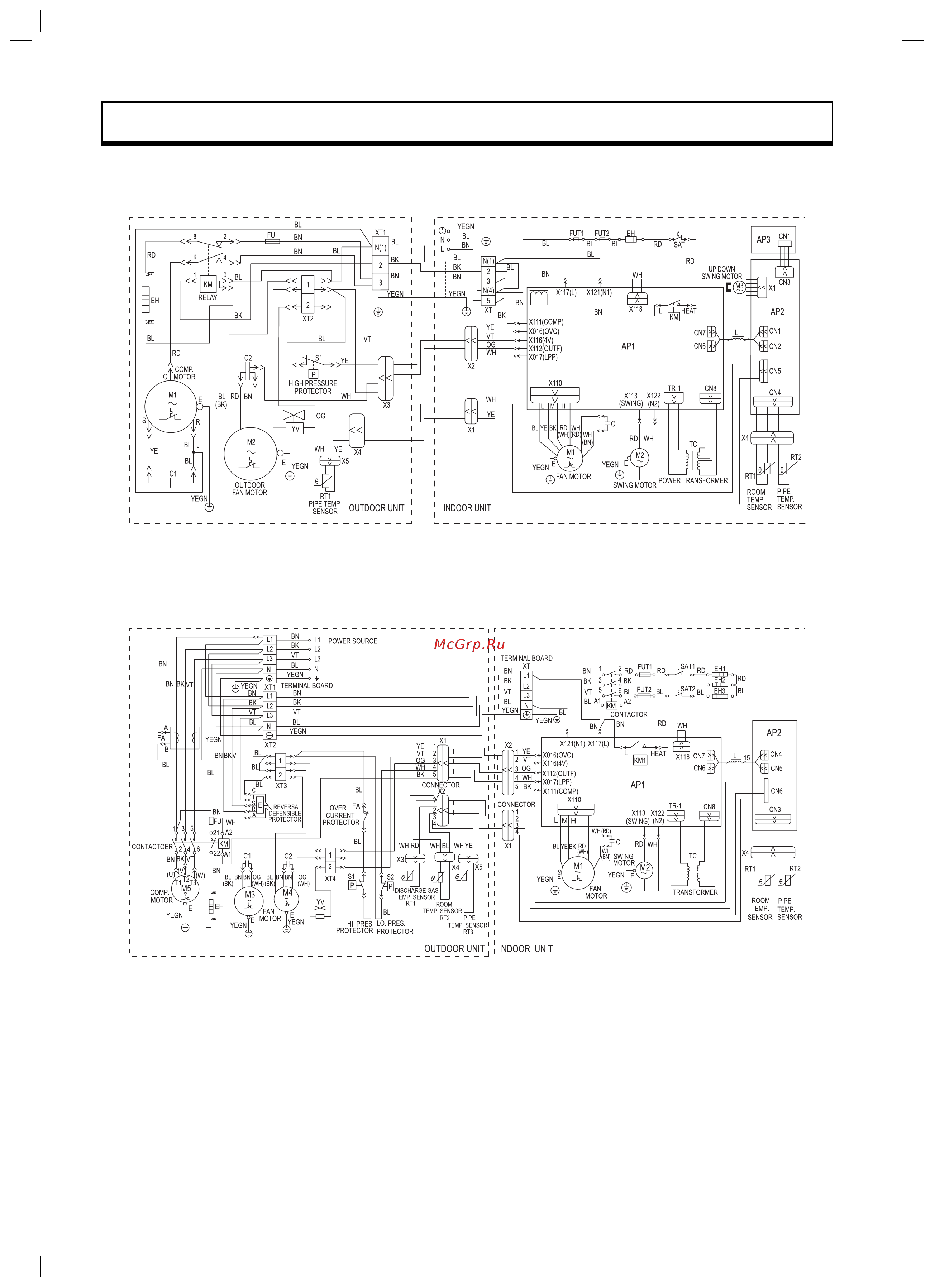 Gree FLOOR STANDING GVHN42A2NM3AA [31/32] Схемы электрические