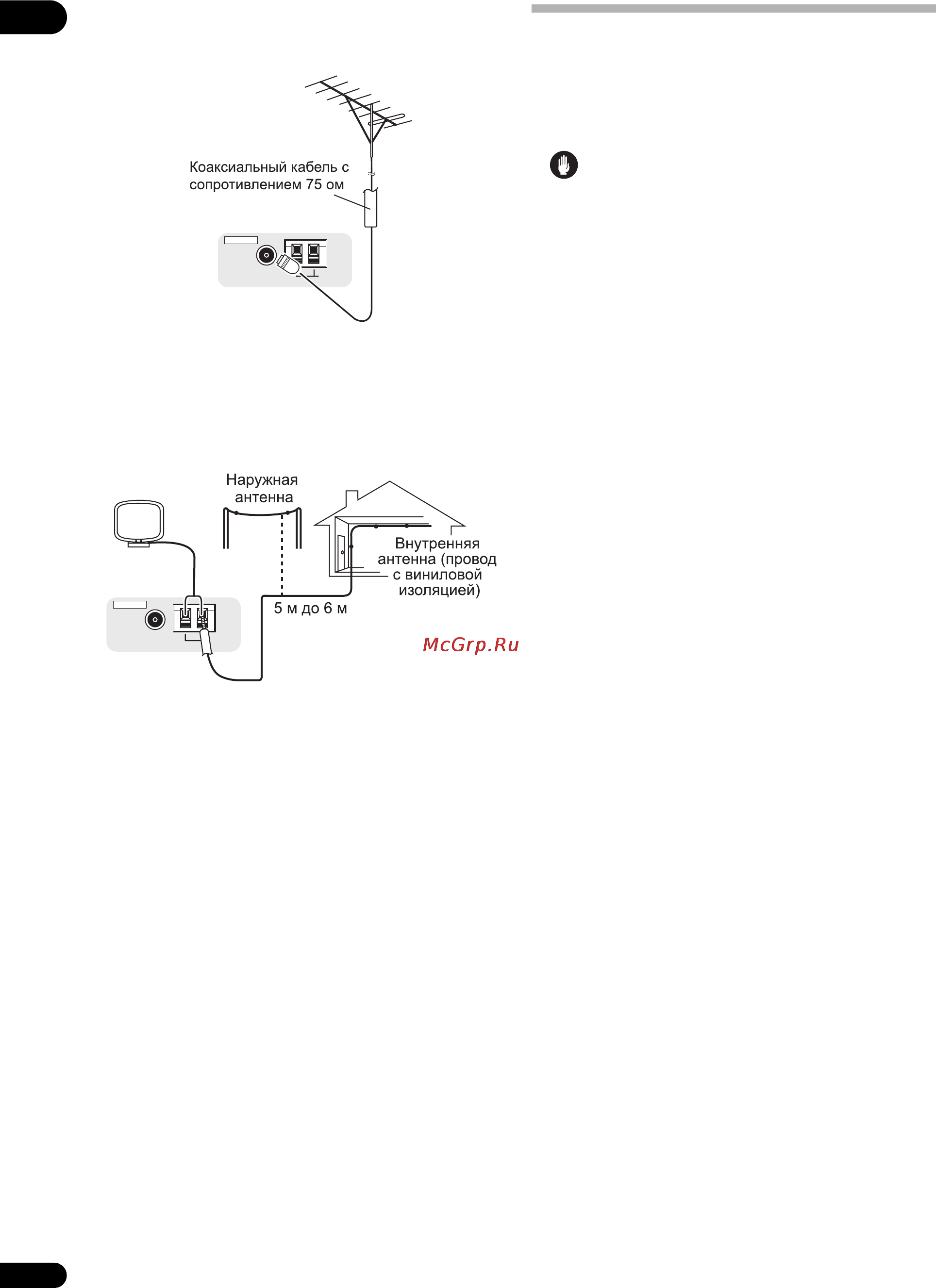 Pioneer VSX-LX50 [20/82] Подключение внешних антенн