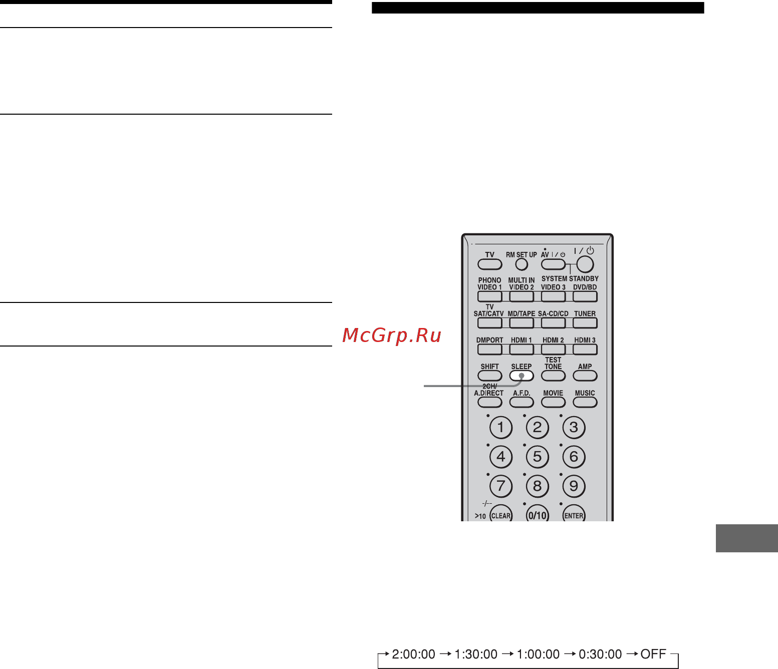 Sony STR-DA3300ES [105/142] Использование таймера отключения
