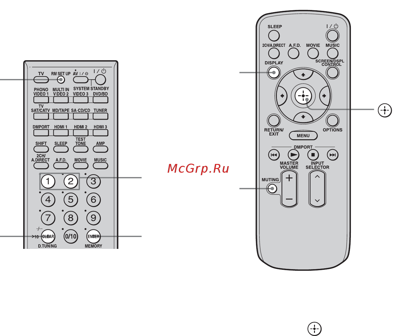 Sony STR-DA3300ES [40/142] Переключение командного режима пульта дистанционного управления rm aap019
