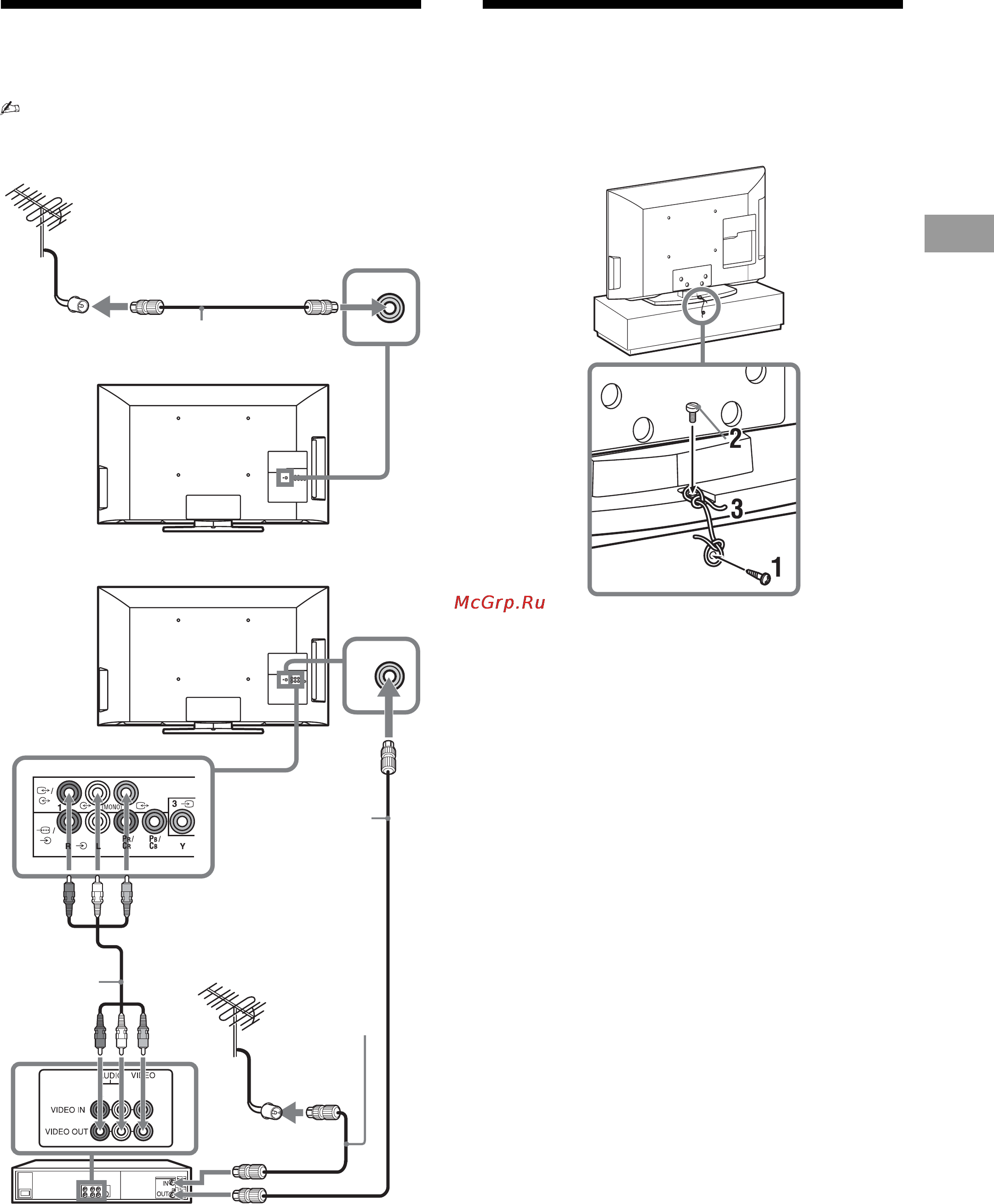 Sony KLV-40 BX401 [5/40] Подключение антенны кабеля