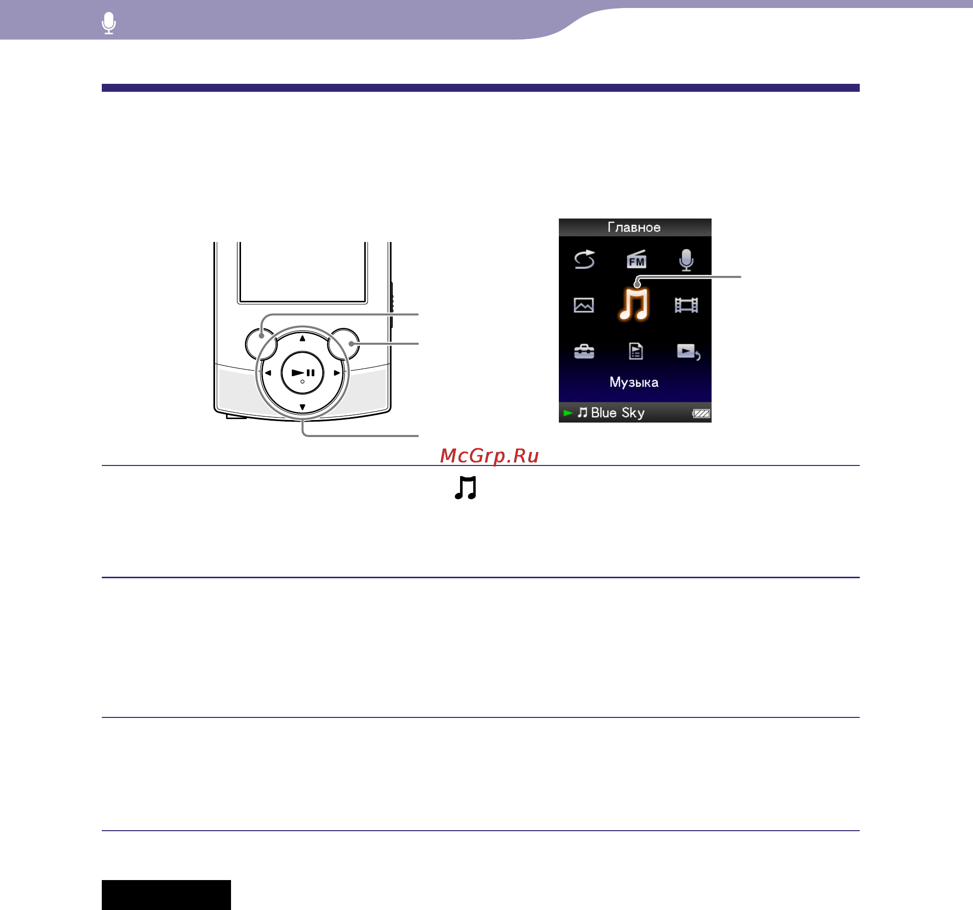 Sony NWZ-S544 8Gb Pink [80/133] Удаление записанных файлов с голосом
