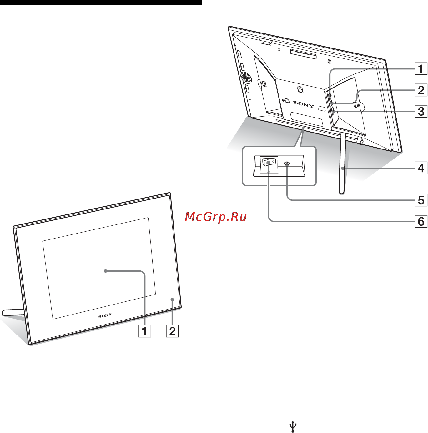 Sony DPF-V1000NB [12/84] Задняя панель