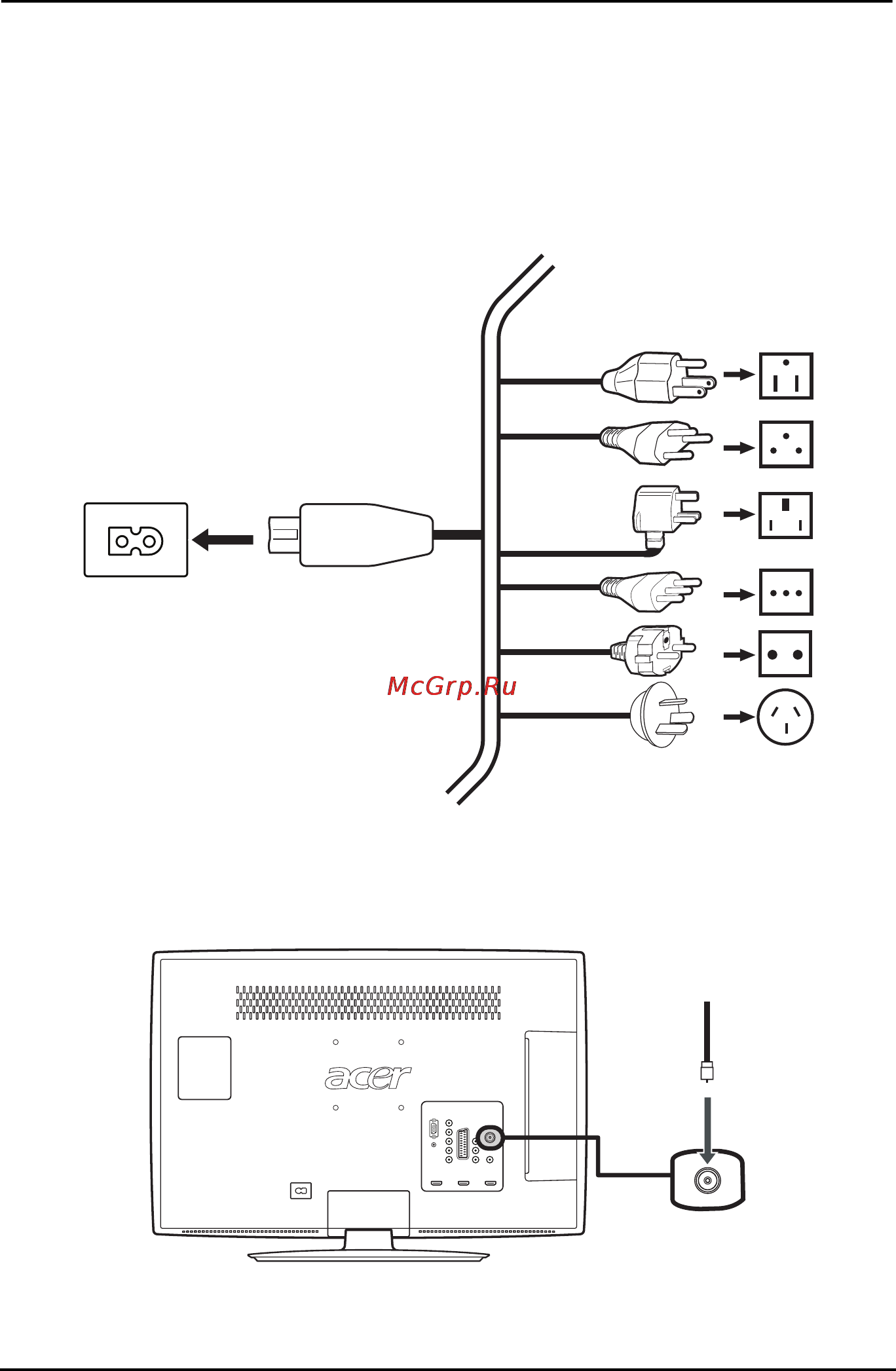 Acer AT2758 ML [14/44] Подключение устройств