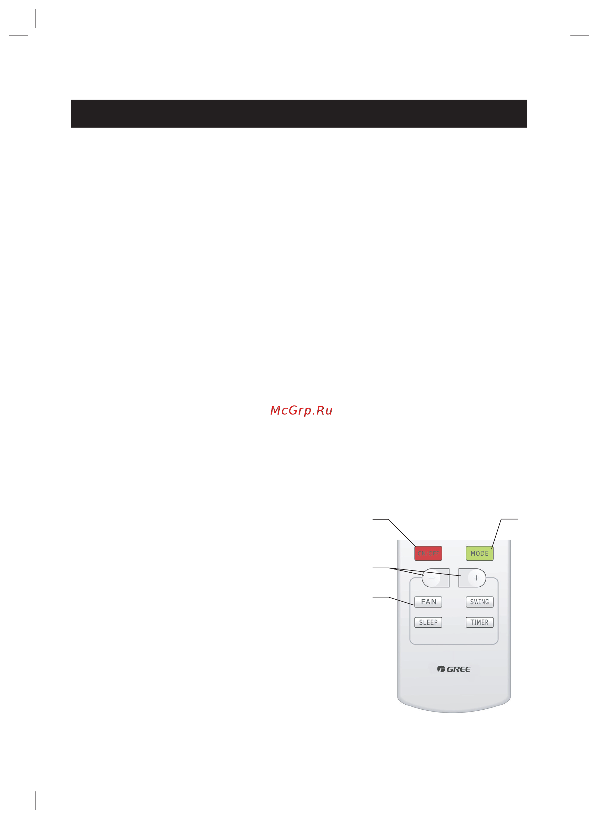 Gree BEE PLASMA GWC09NA-K1NNB1AP [14/24] Функции и управление кондиционером