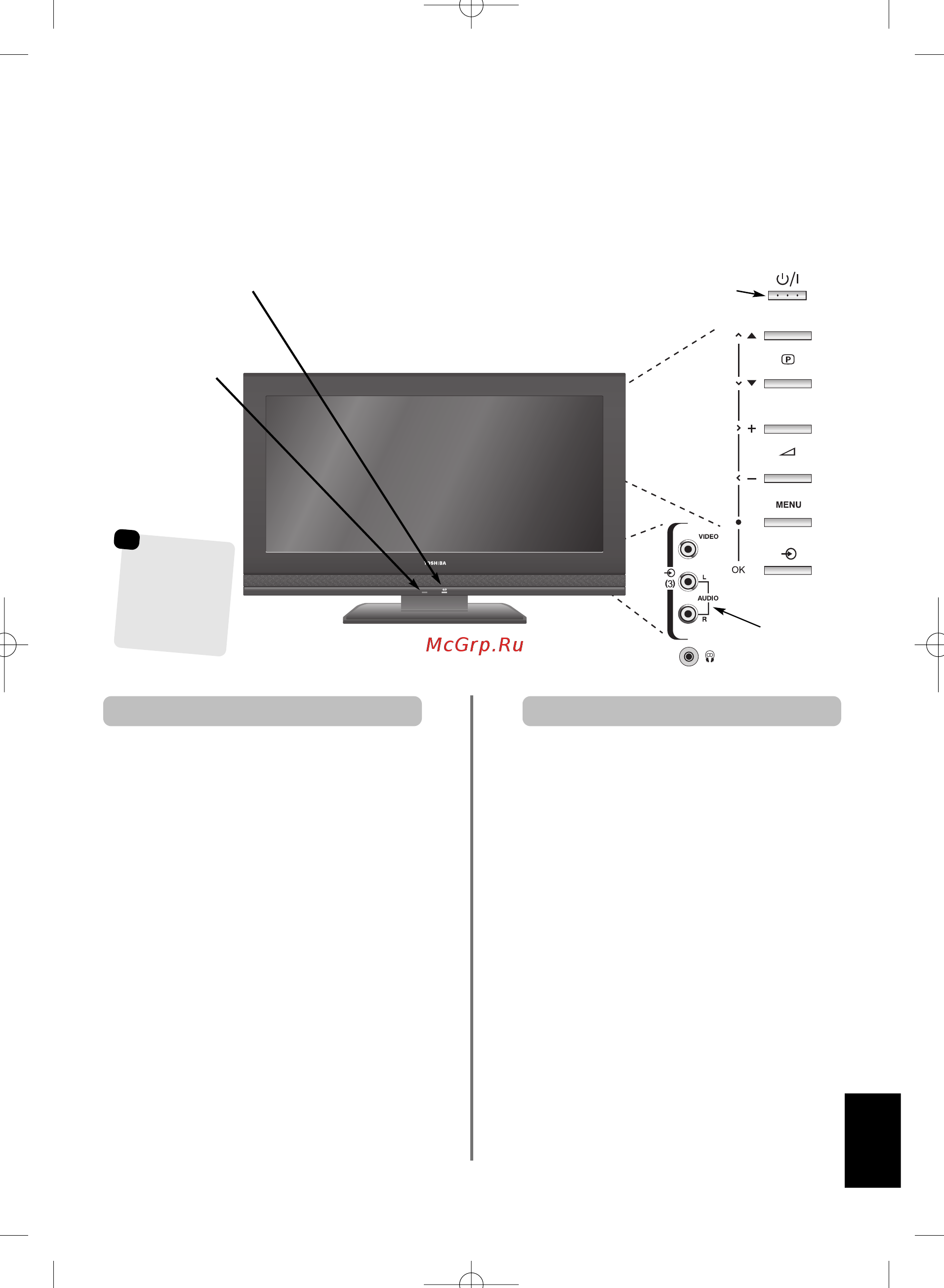 Toshiba 37A3000PR [135/160] Kontroller ve girdi baglantilan