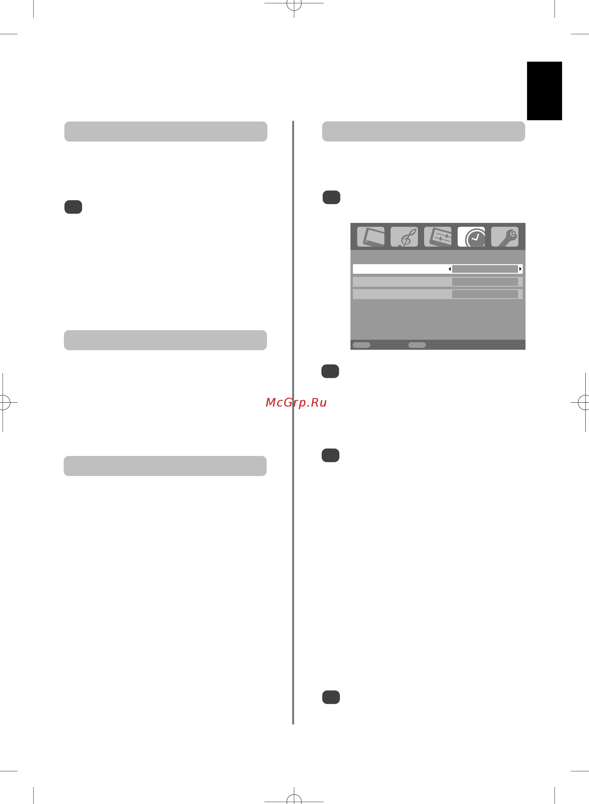Toshiba 37A3000PR [19/160] Uzamcení panelu zobrazení casu stereofonní