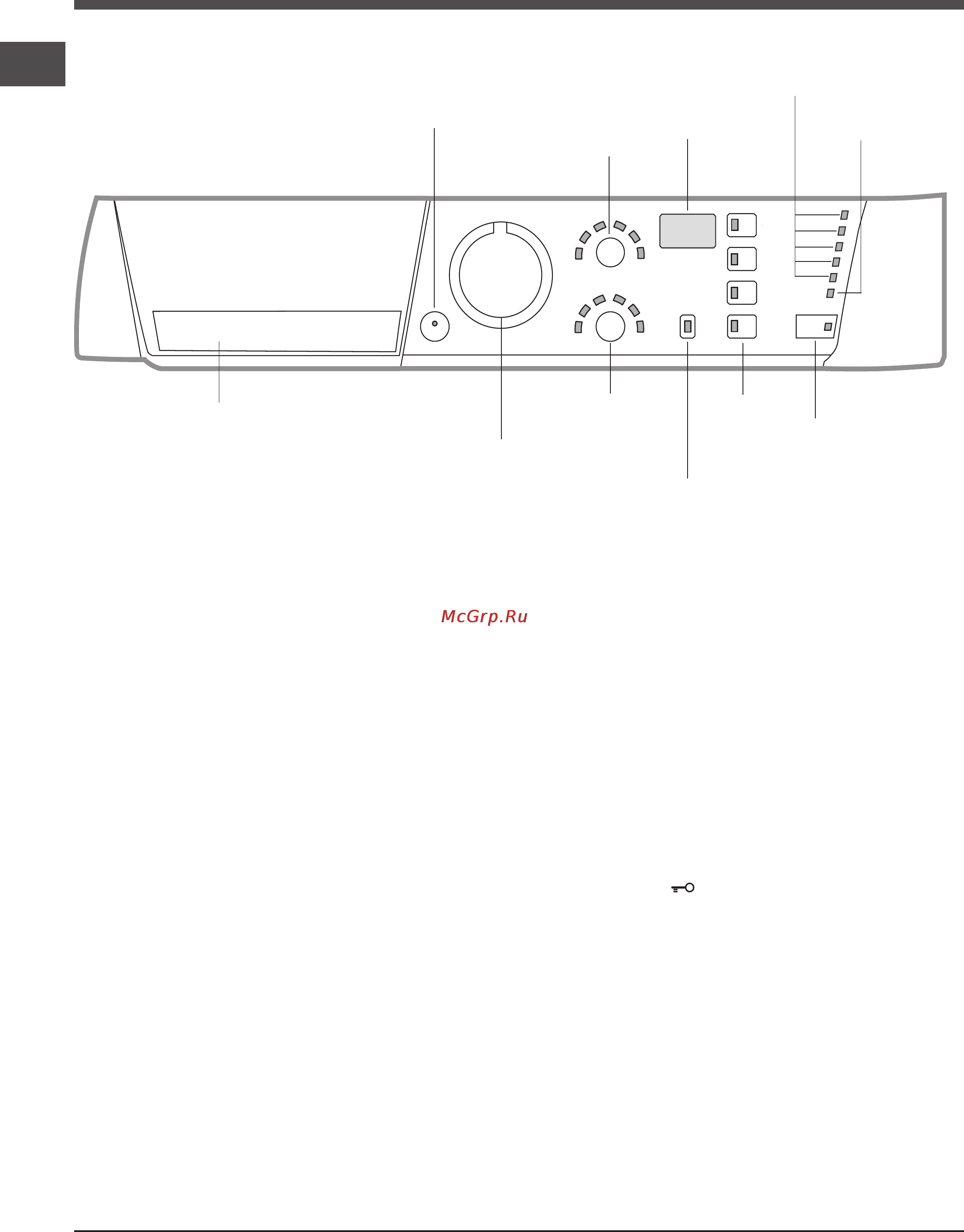 Hotpoint-Ariston ARXSF 100 (CIS) [16/36] Опис пральної машини та процедури iз запуску програм