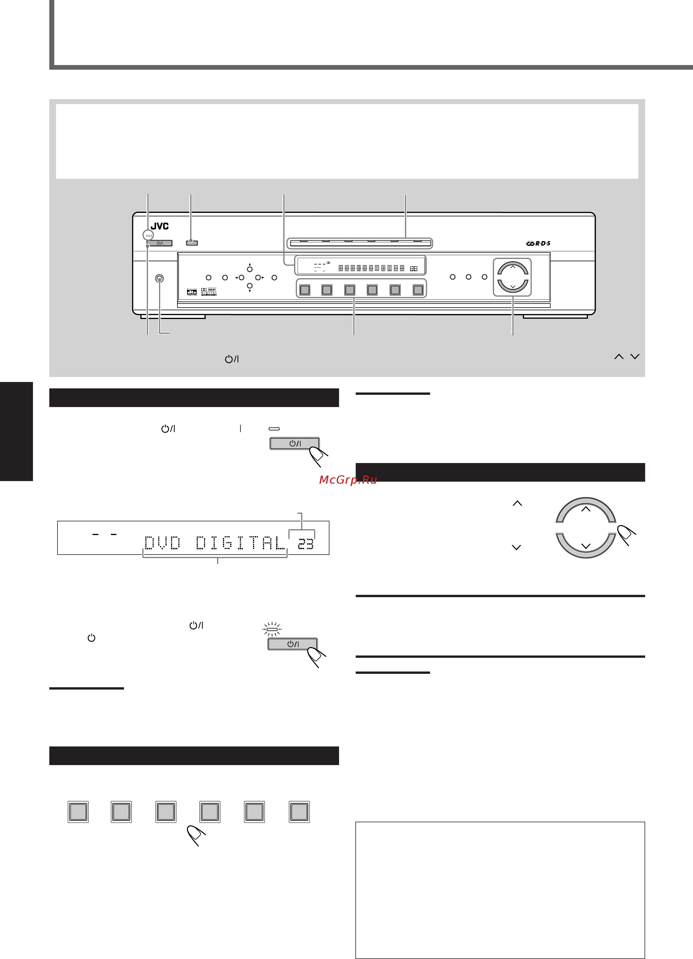 JVC RX-E111RSL [14/49] Основные операции