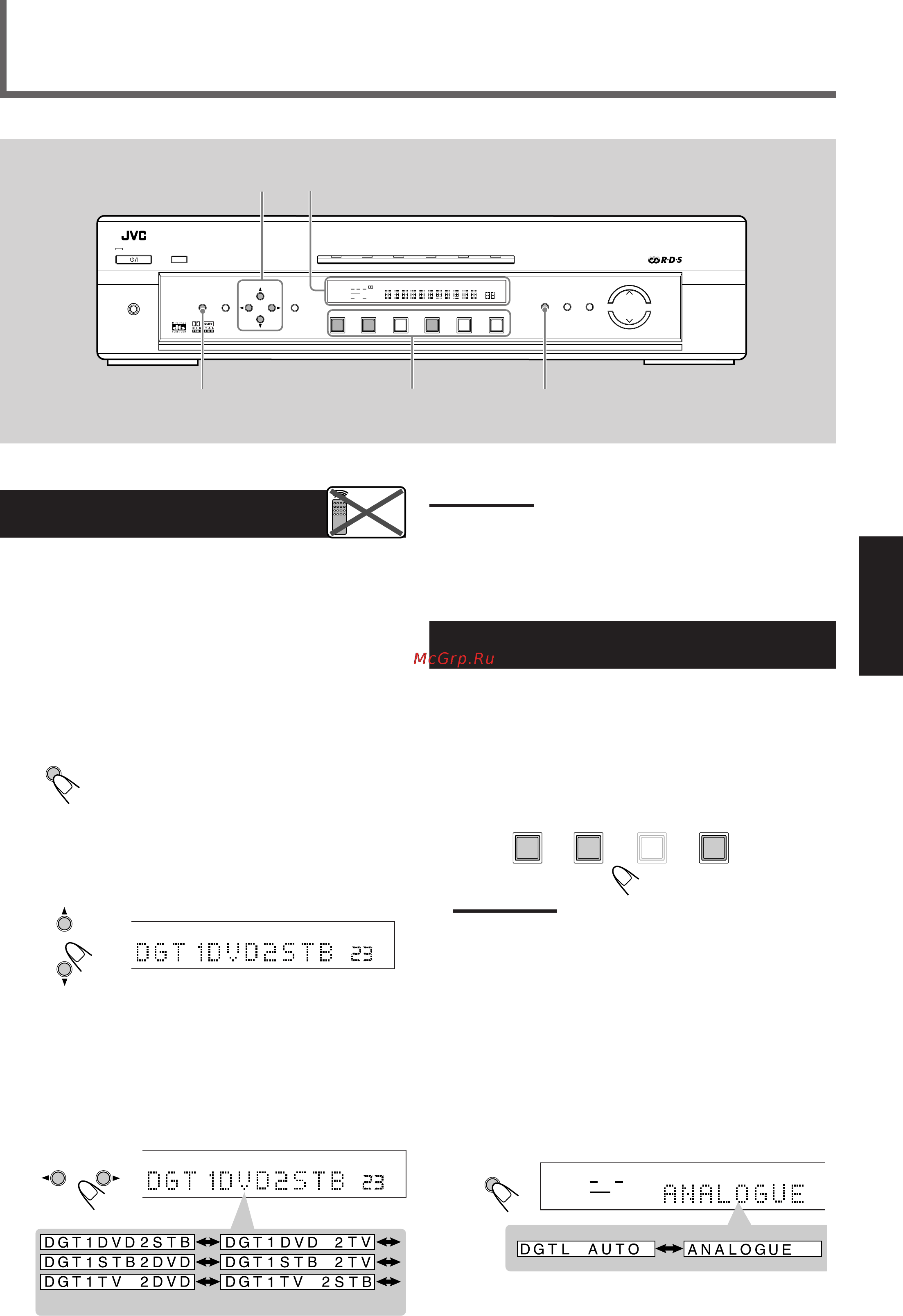 JVC RX-E111RSL [17/49] Основные настройки