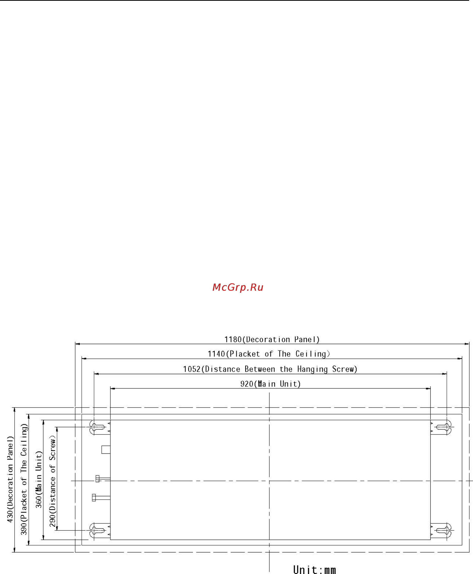 Gree HOME GMV [159/367] Drilling the hole of the ceiling and installing the units must be operated by professionals