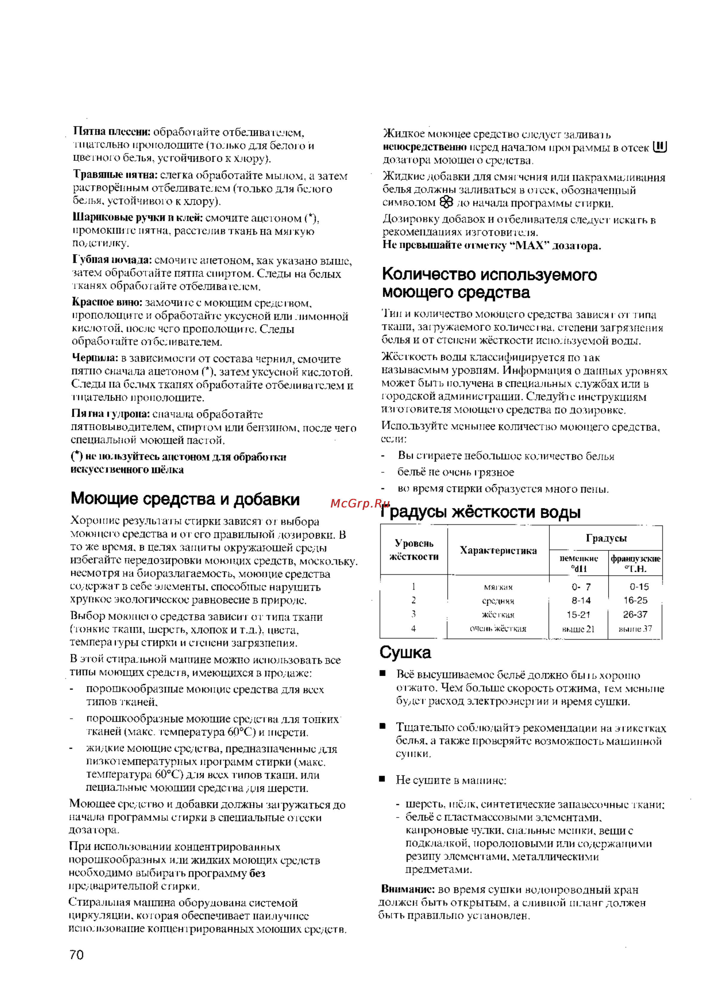 Zanussi WDS 872C [12/21] Сушка
