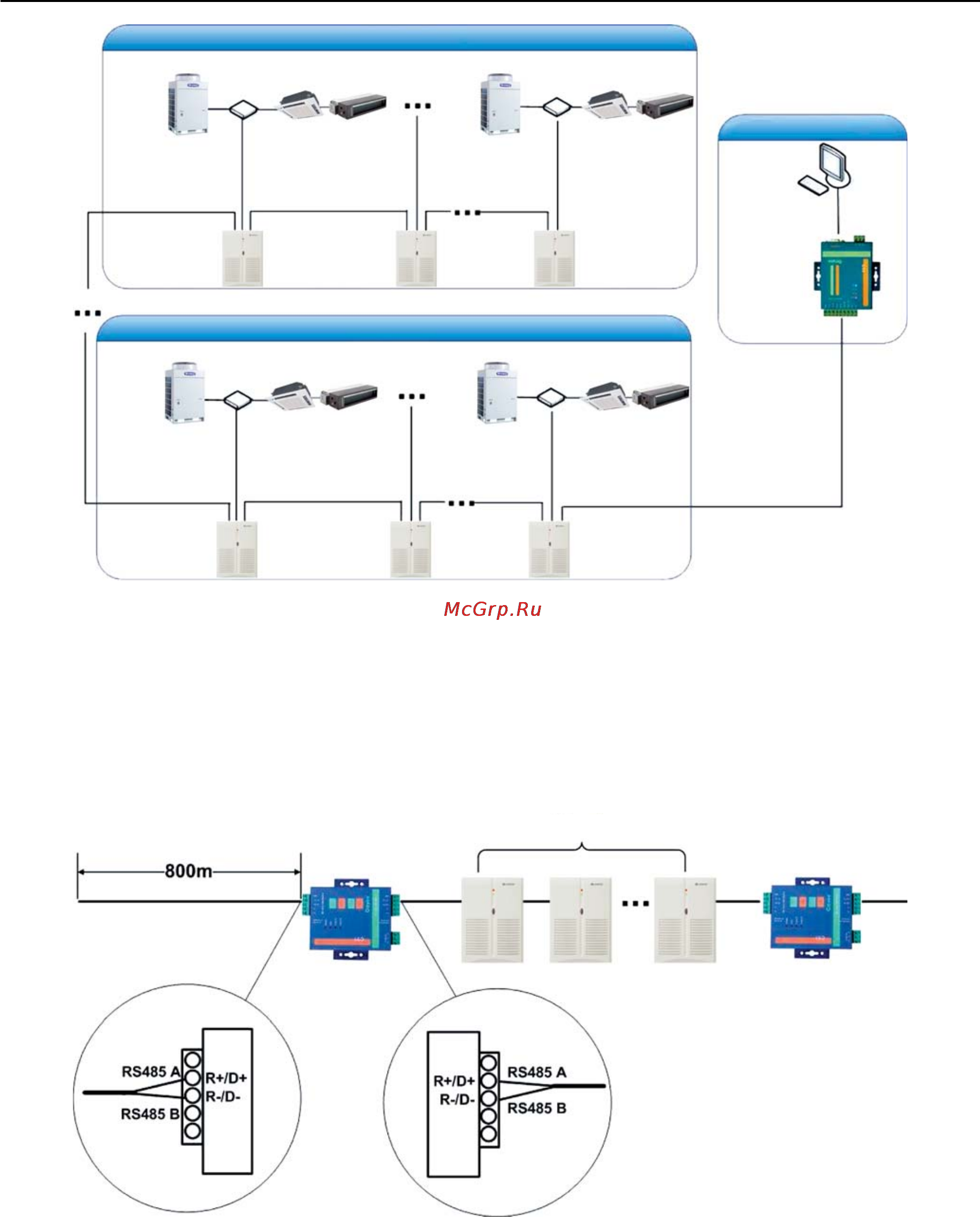 Gree GMV-D4 [55/112] Ретранслятор rs 422 485 ретранслятор rs 422 485