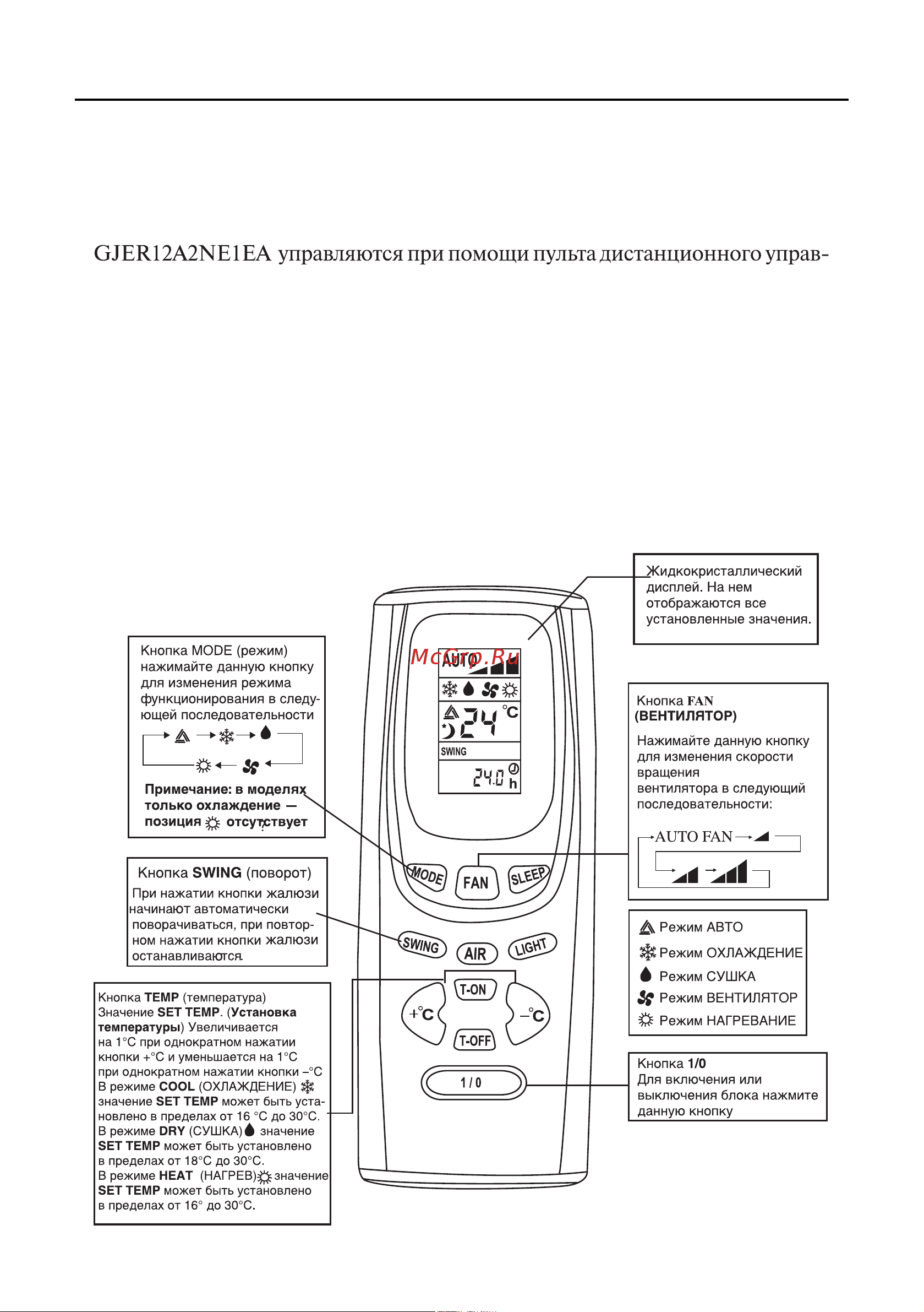 Gree WINDOW GJC24AC-E3RNC2A Инструкция по эксплуатации онлайн [8/24] 48307