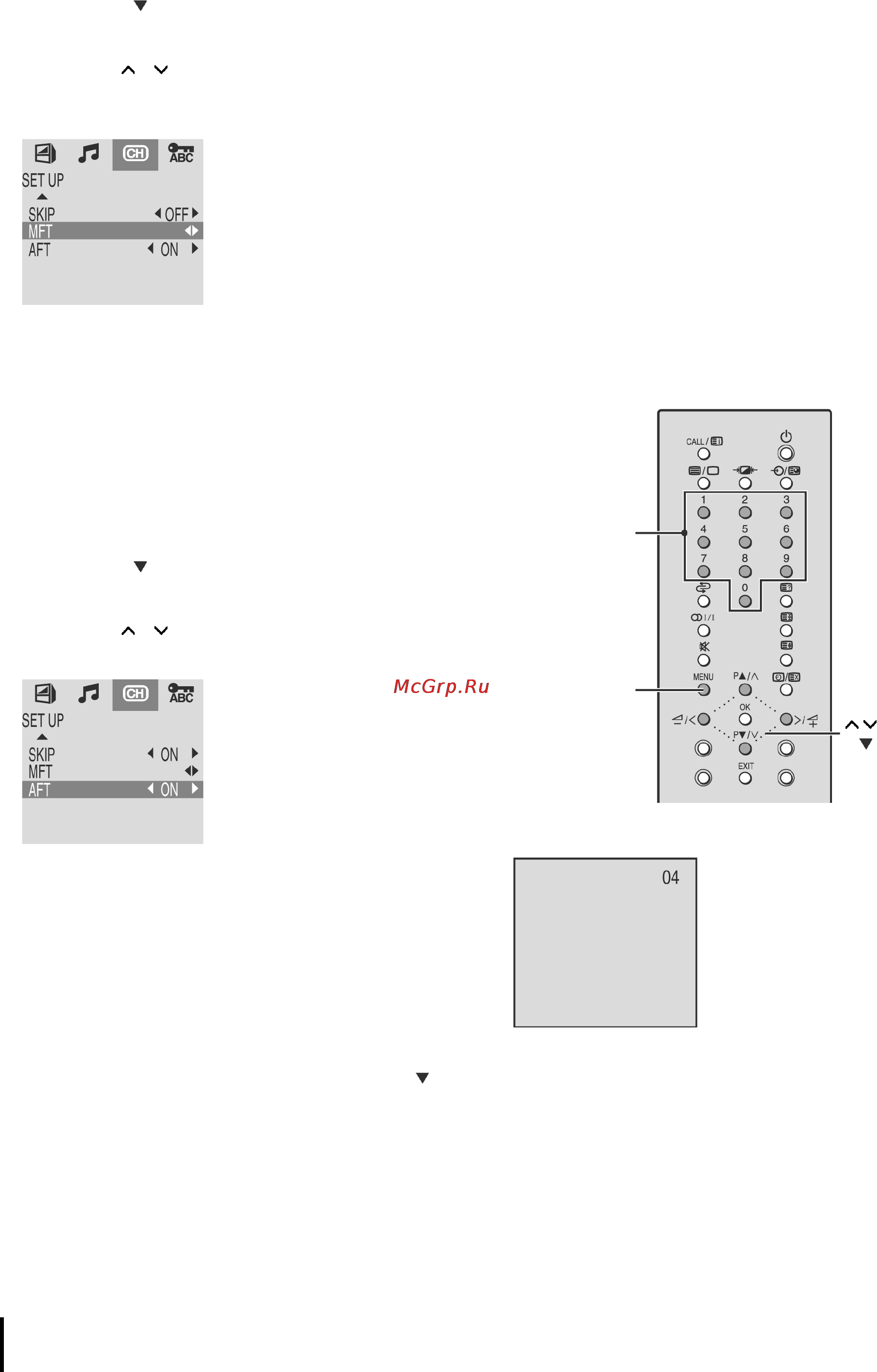 Toshiba 14VL43P [12/26] Àâòîìàòè åñêàÿ òîíêàÿ íàñòðîéêà àft