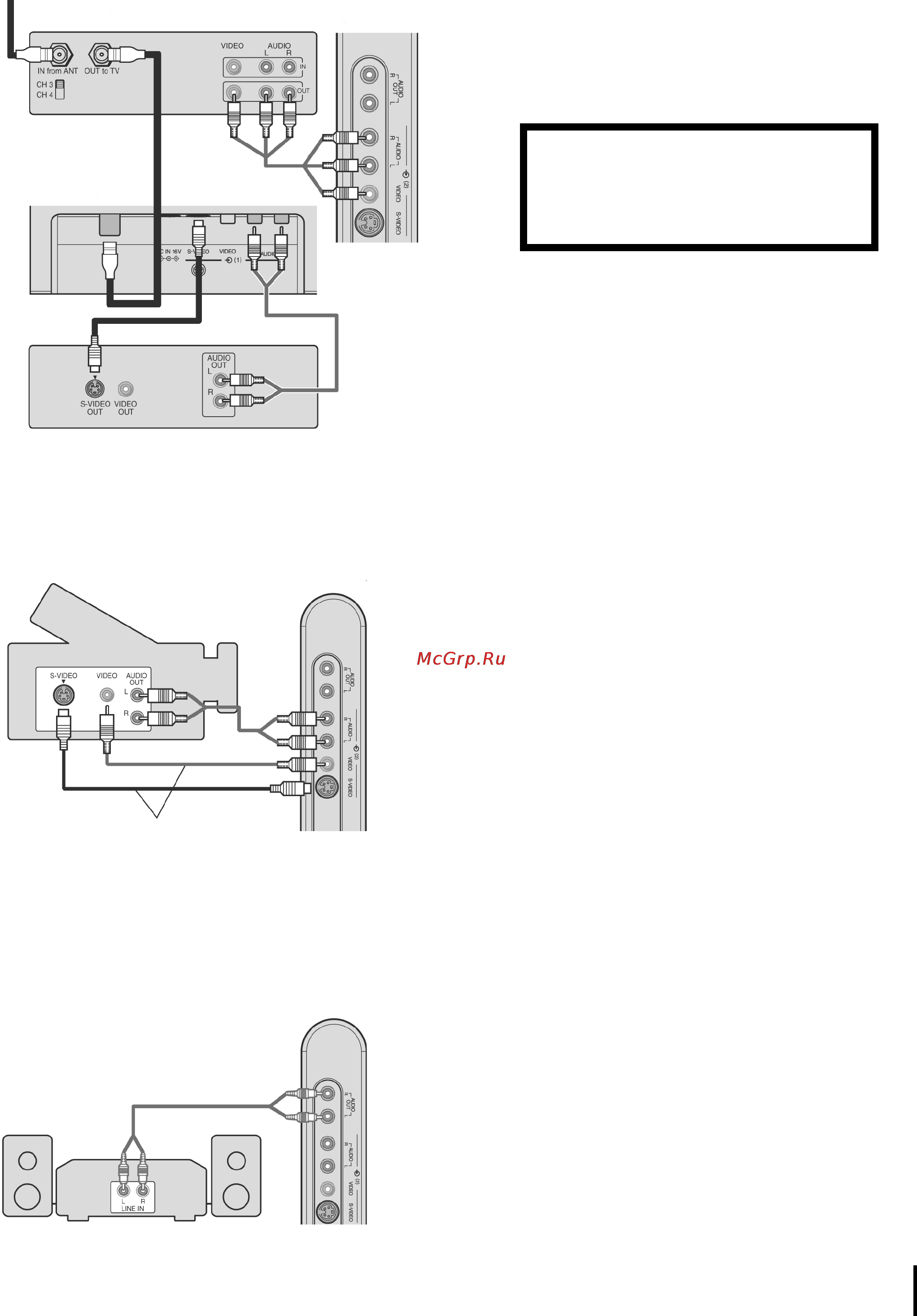 Toshiba 14VL43P [7/26] Ïîäêëþ åíèå dvd ïðîèãðûâàòåëÿ è âèäåîìàãíèòîôîíà