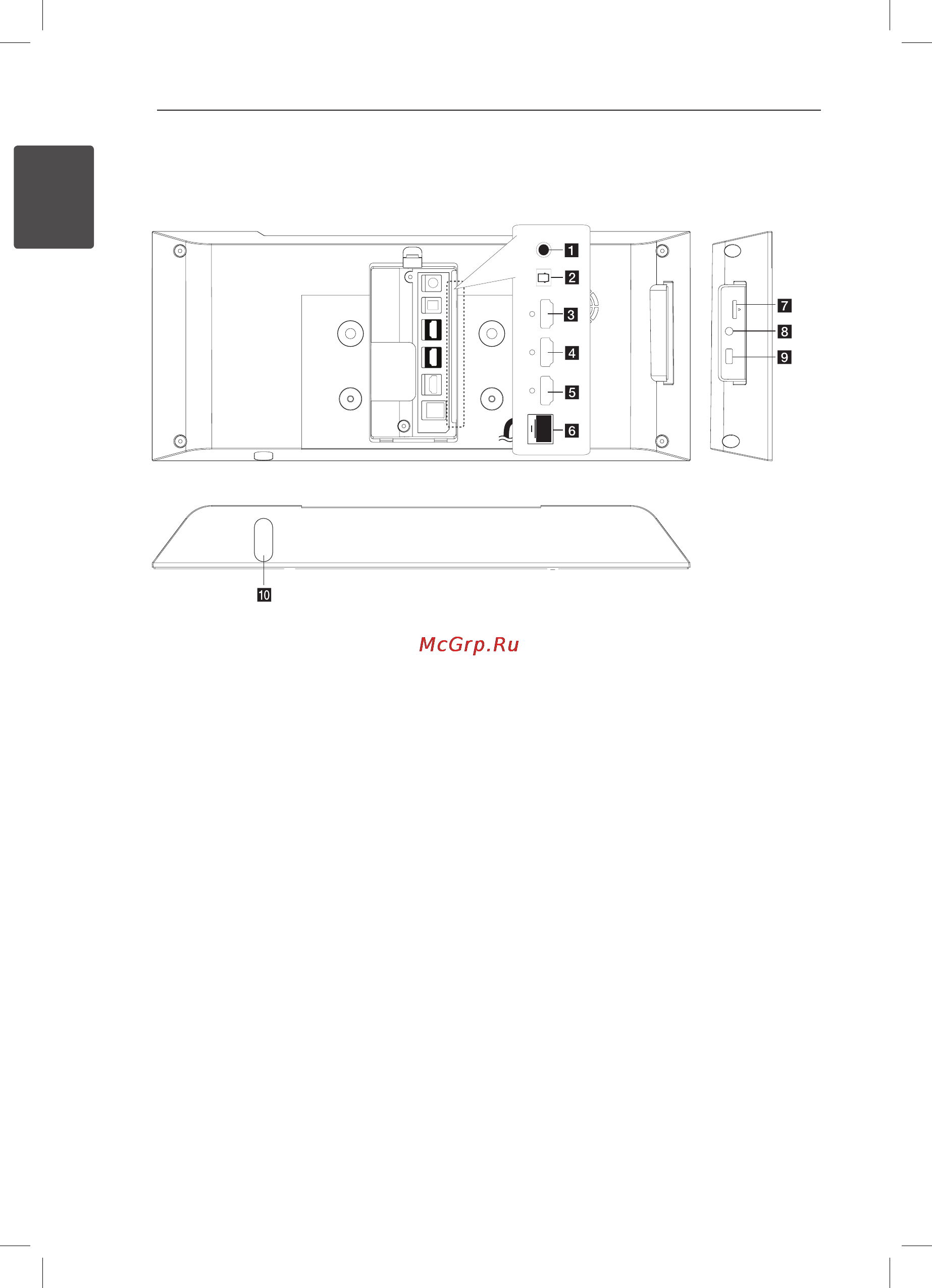 LG HB-976TZW [10/30] Плеер вид сзади