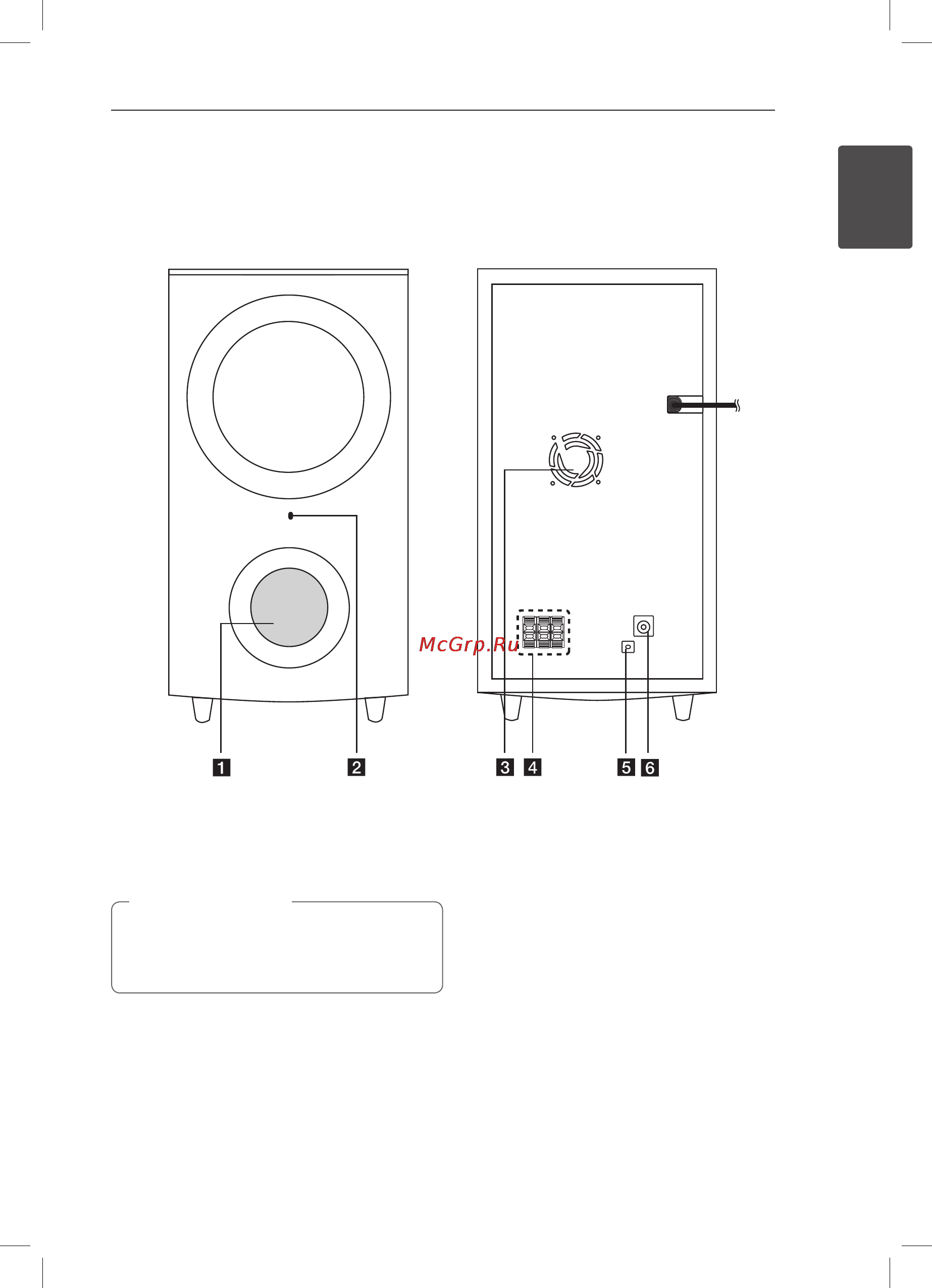 LG HB-976TZW [11/30] Активный вуфер