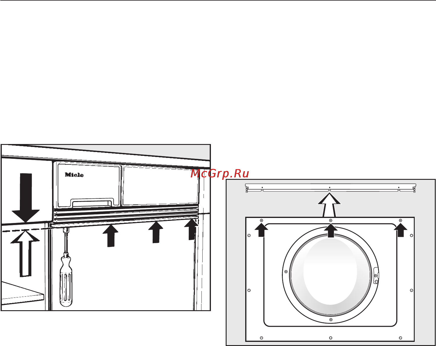 Miele W2839 i WPM re [58/80] Ðåãóëèðîâêà ïîä ðàçìåð âûäâèæíîãî ÿùèêà 58