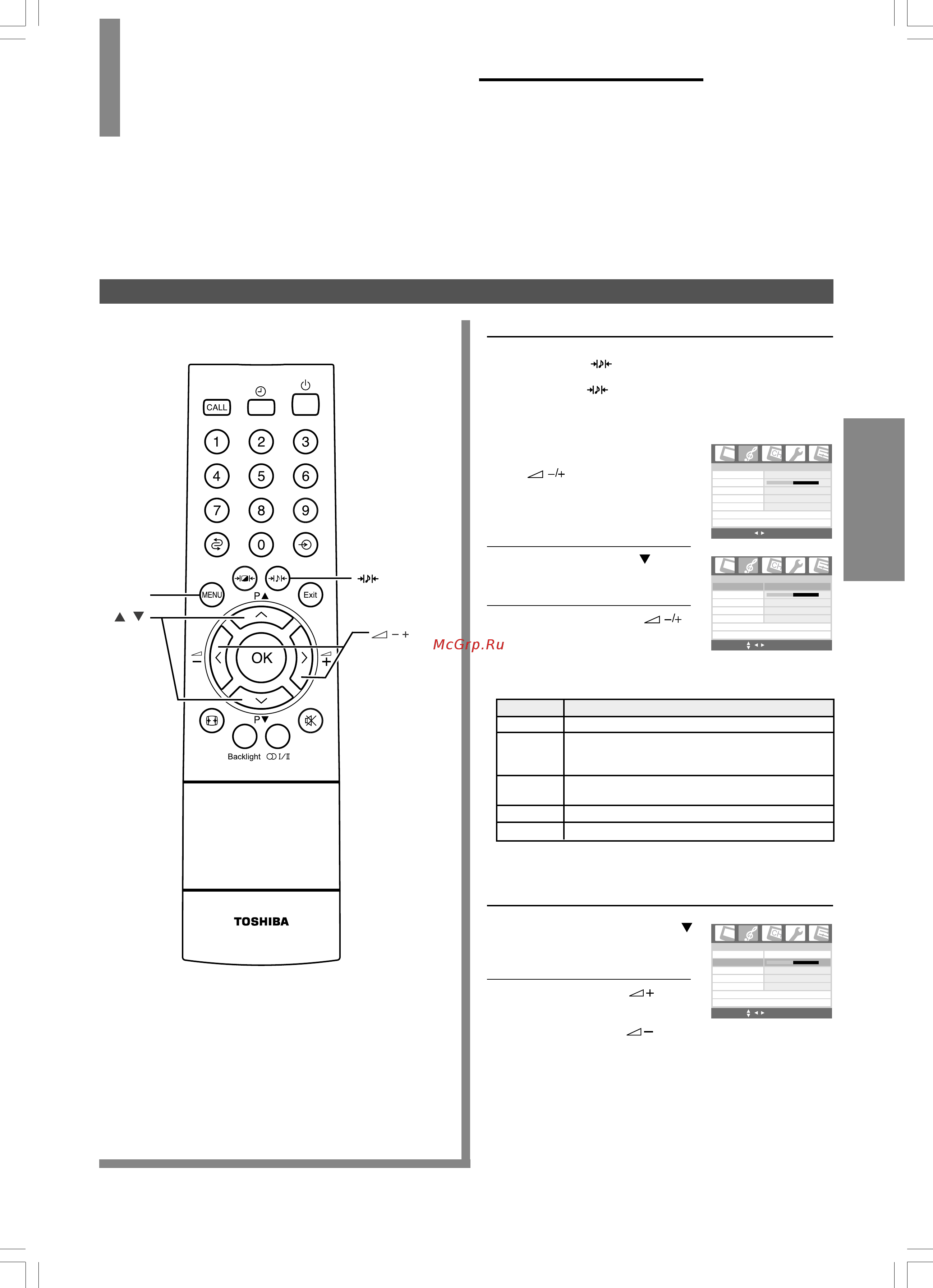 Toshiba 20VL65R [19/30] Функциональные возможности