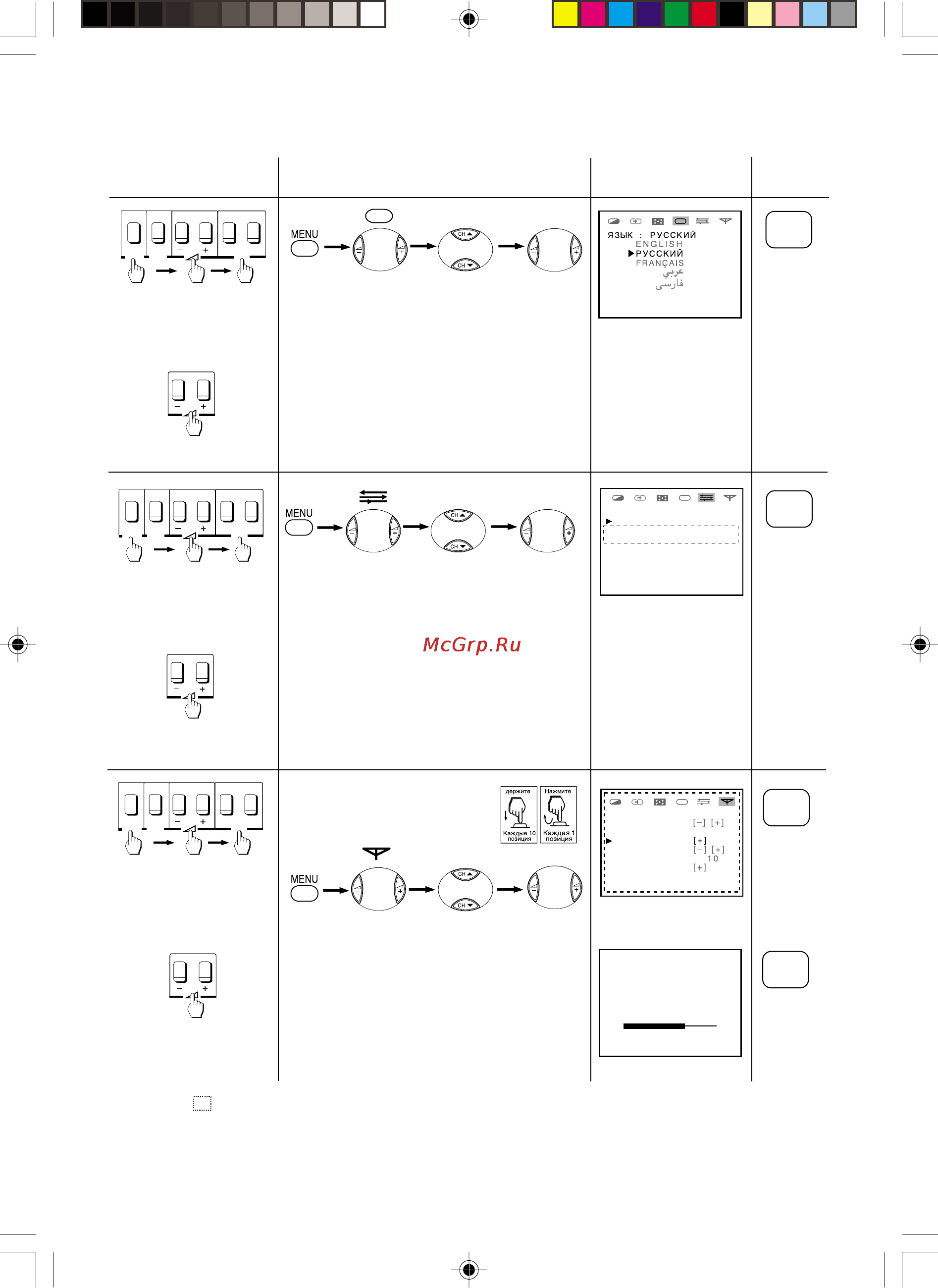 Toshiba 21CSZ2R1U [7/16] Функция меню
