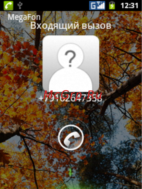 Fly IQ230 Compact [28/46] Ответ на входящий вызовов