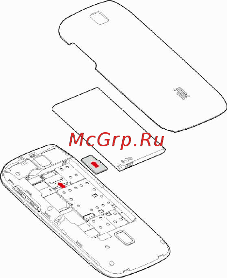 Fly IQ245 Wizard [13/58] Установка карты памяти