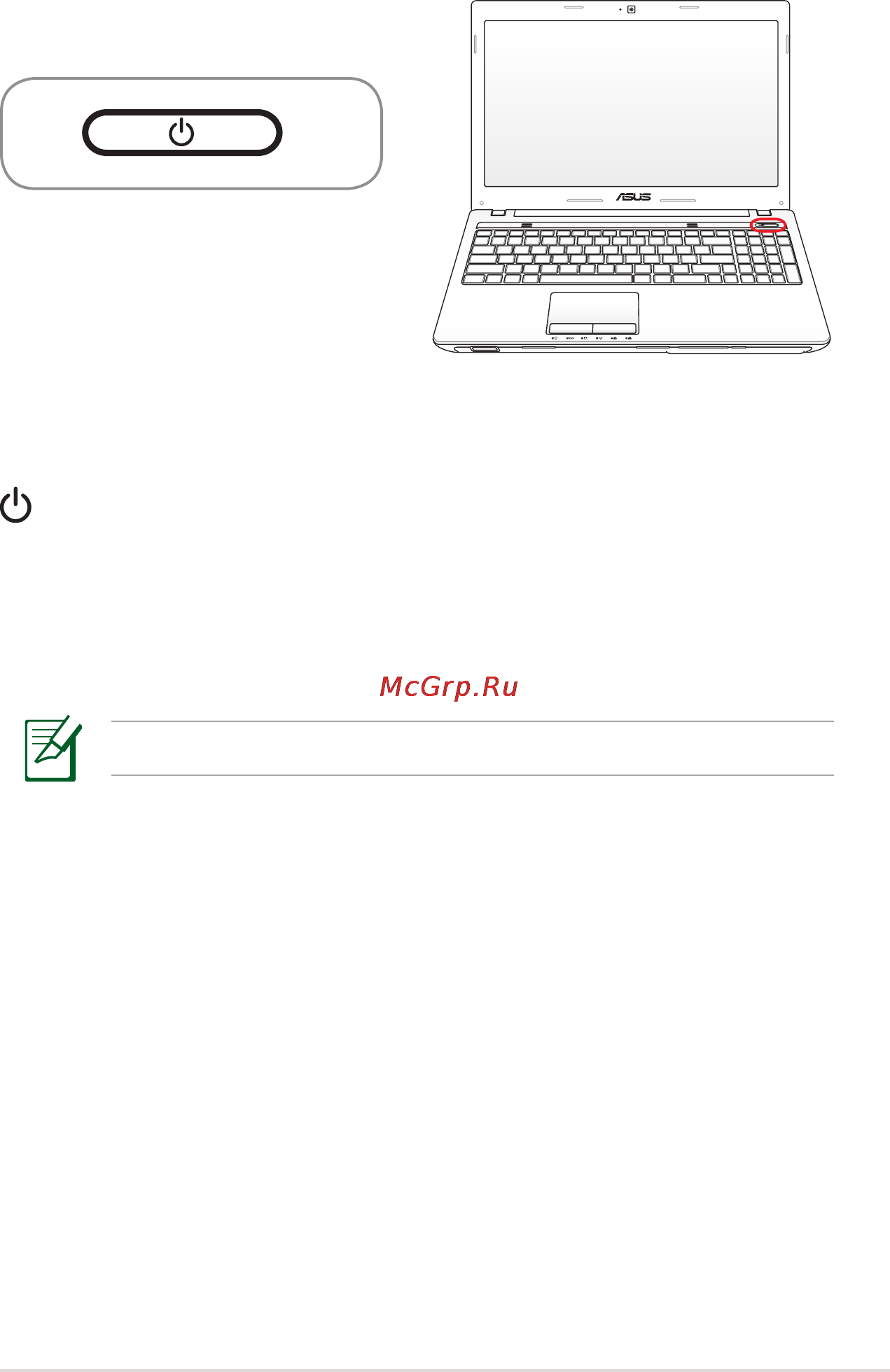 Asus K43S/K43SJ i5-2410M [47/110] Кнопки и индикаторы