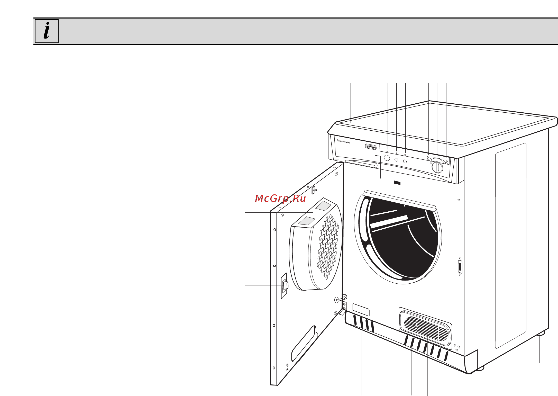 Electrolux EDC 503 M [54/88] Beskrivning av torktumlaren