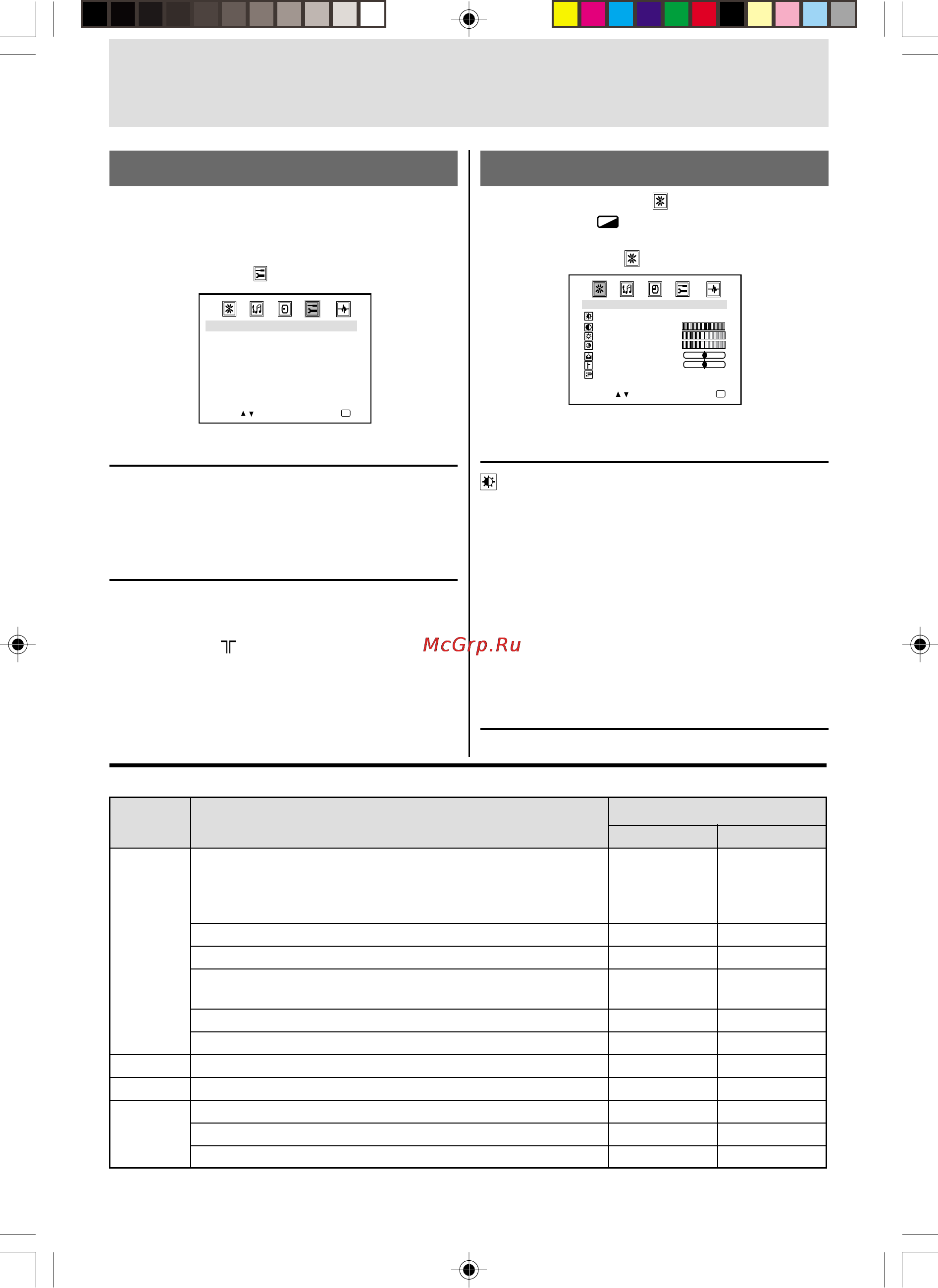 Toshiba 21LSR78 [9/20] Настройка изображения и звука