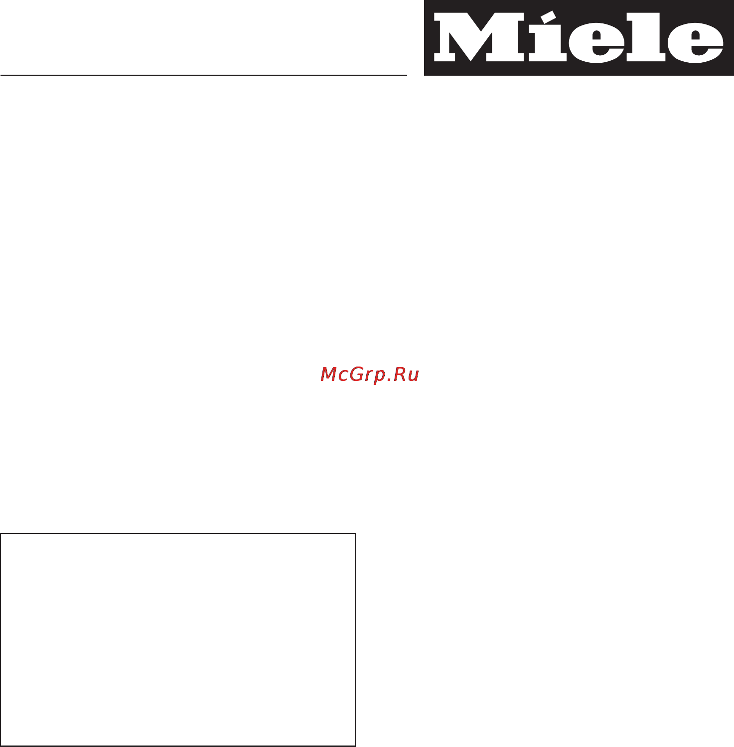 Miele Gala Grande T 8000 C [47/60] Míele