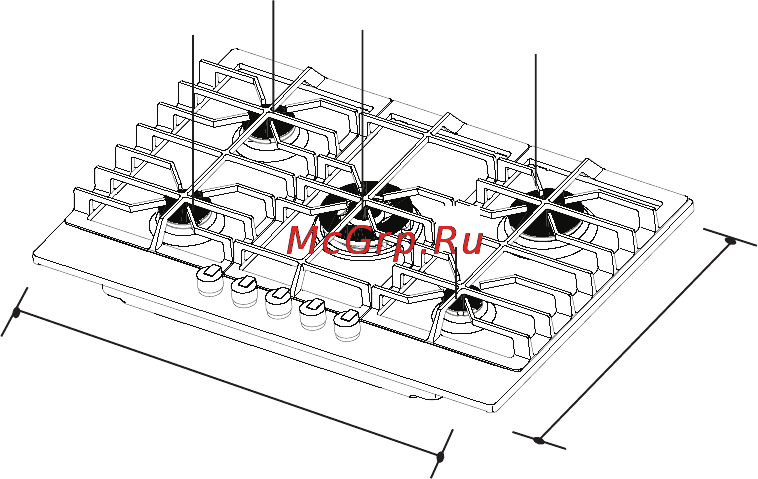 Electrolux EHG7835X [21/27] Встраивание в кухонную мебель