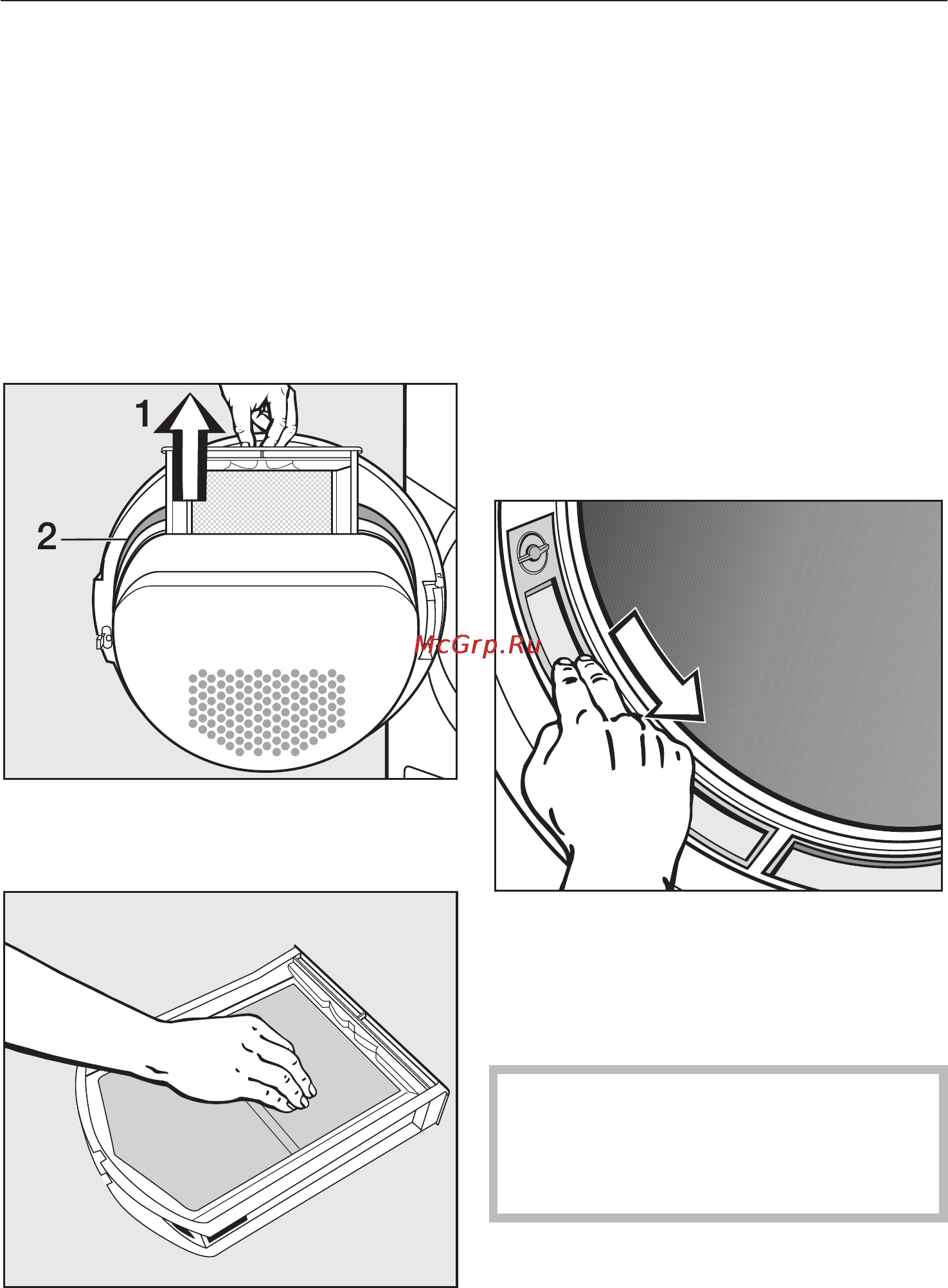 Miele T 7744 C [24/56] Чистка ворсовых фильтров