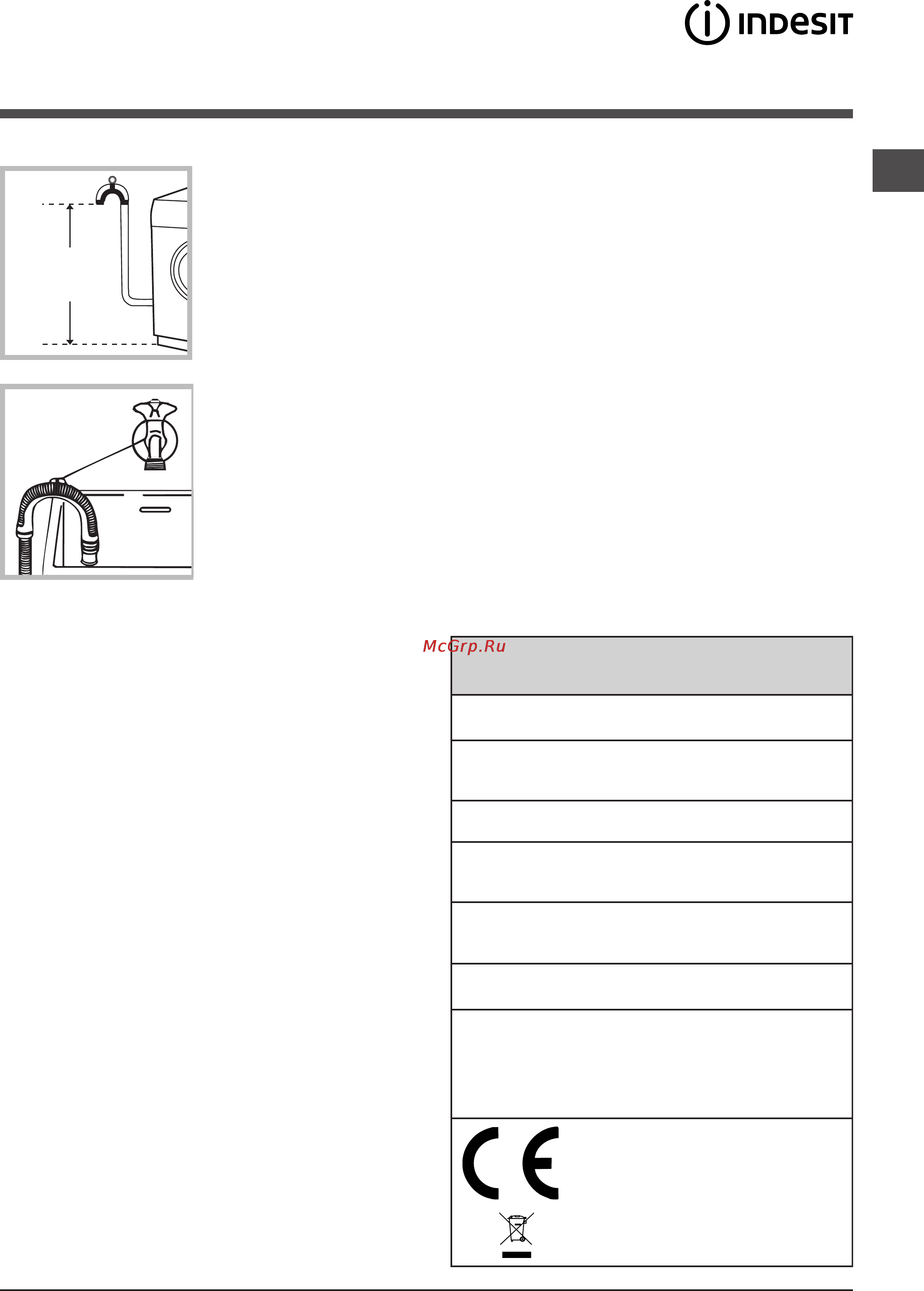 Indesit IWUB 4105 (CIS) [3/12] Первый цикл стирки