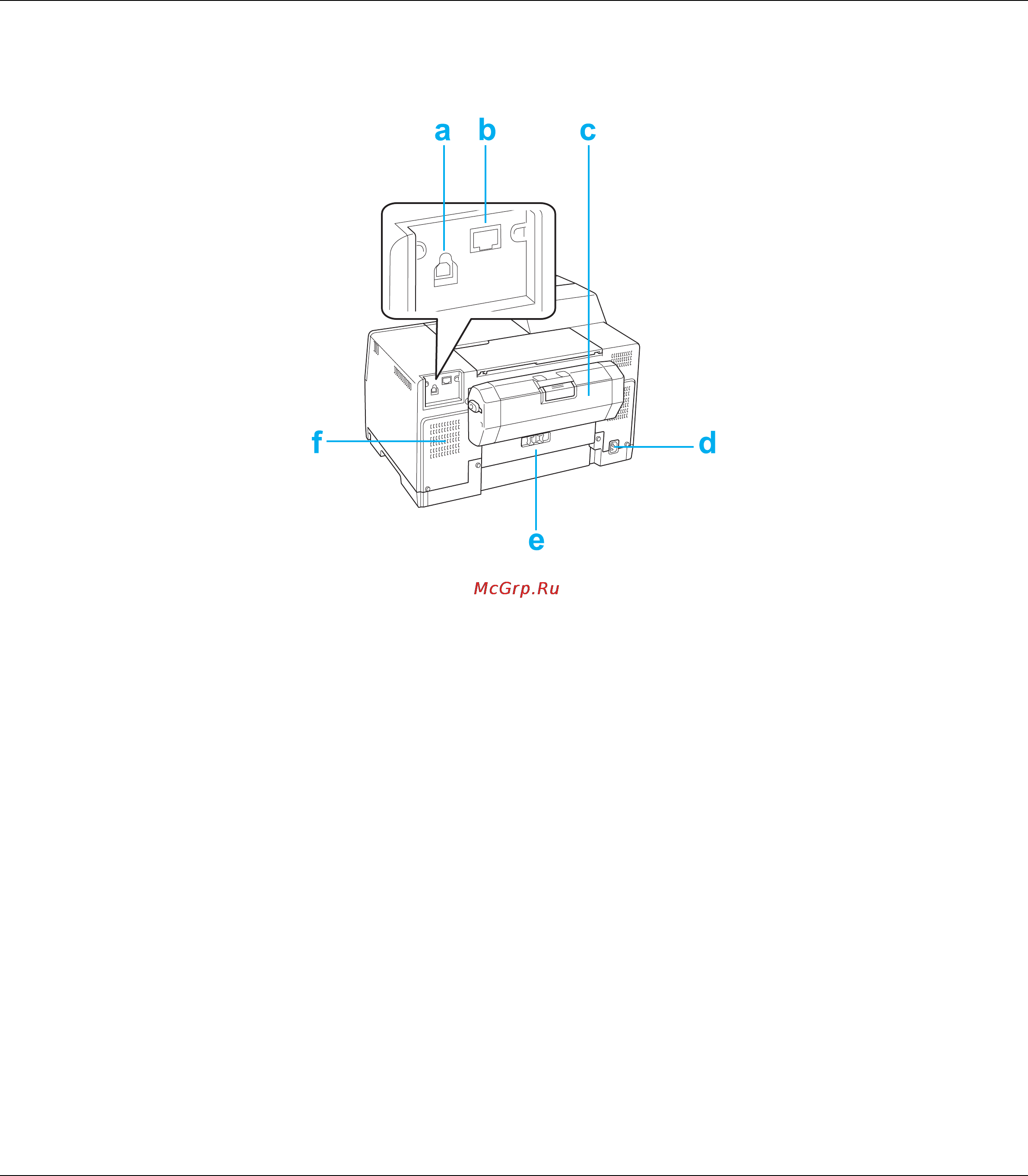 Epson B-300 [158/174] Вид сзади