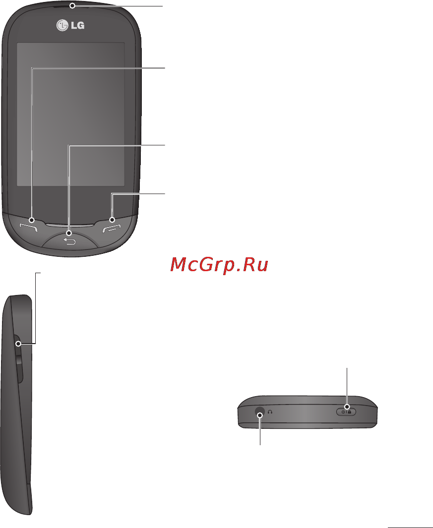 LG T500 Black [79/88] Телефонның құрамдас бөліктері