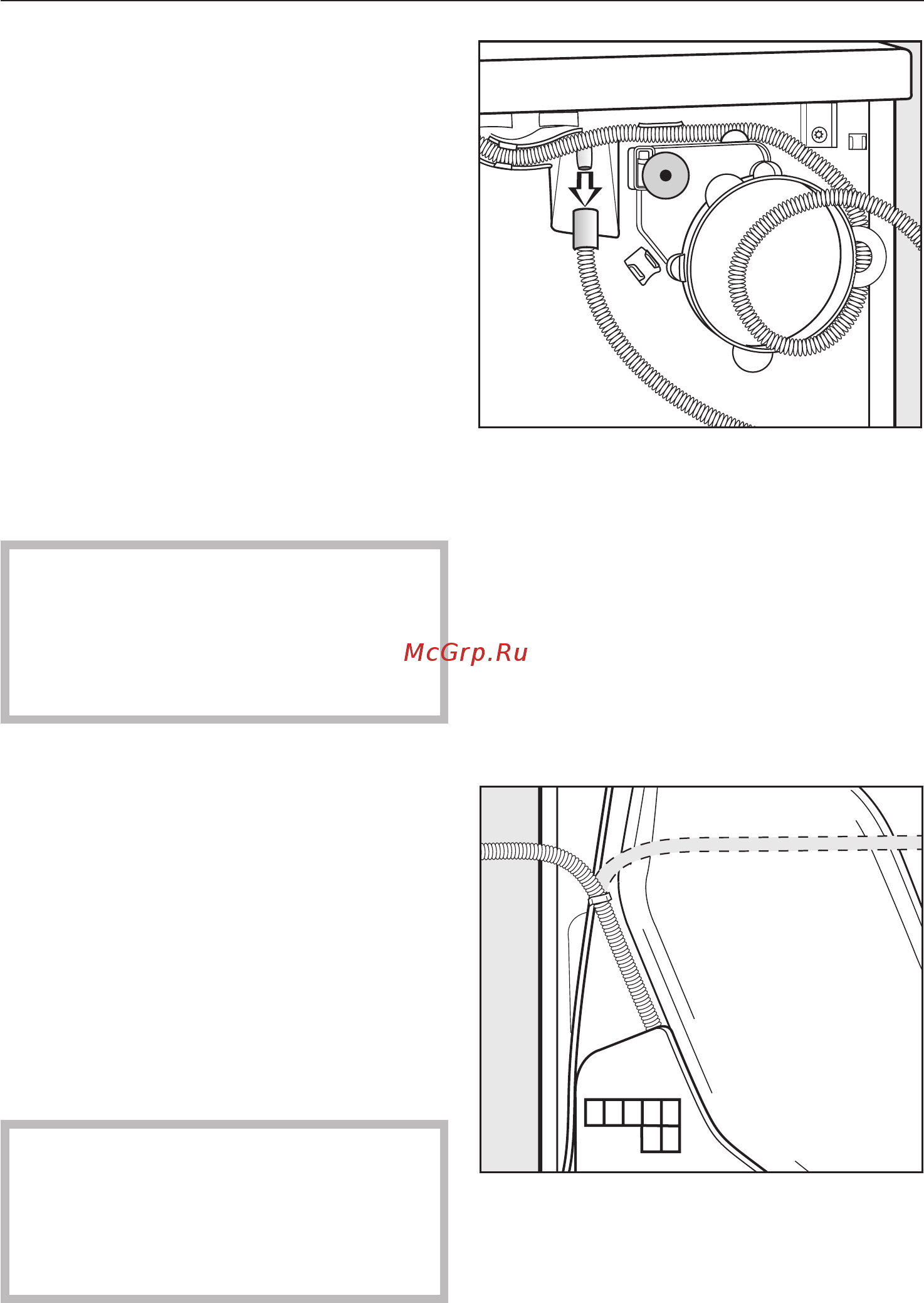 Miele T8685 C Silver [48/68] Ïðîêëàäêà ñëèâíîãî øëàíãà 48