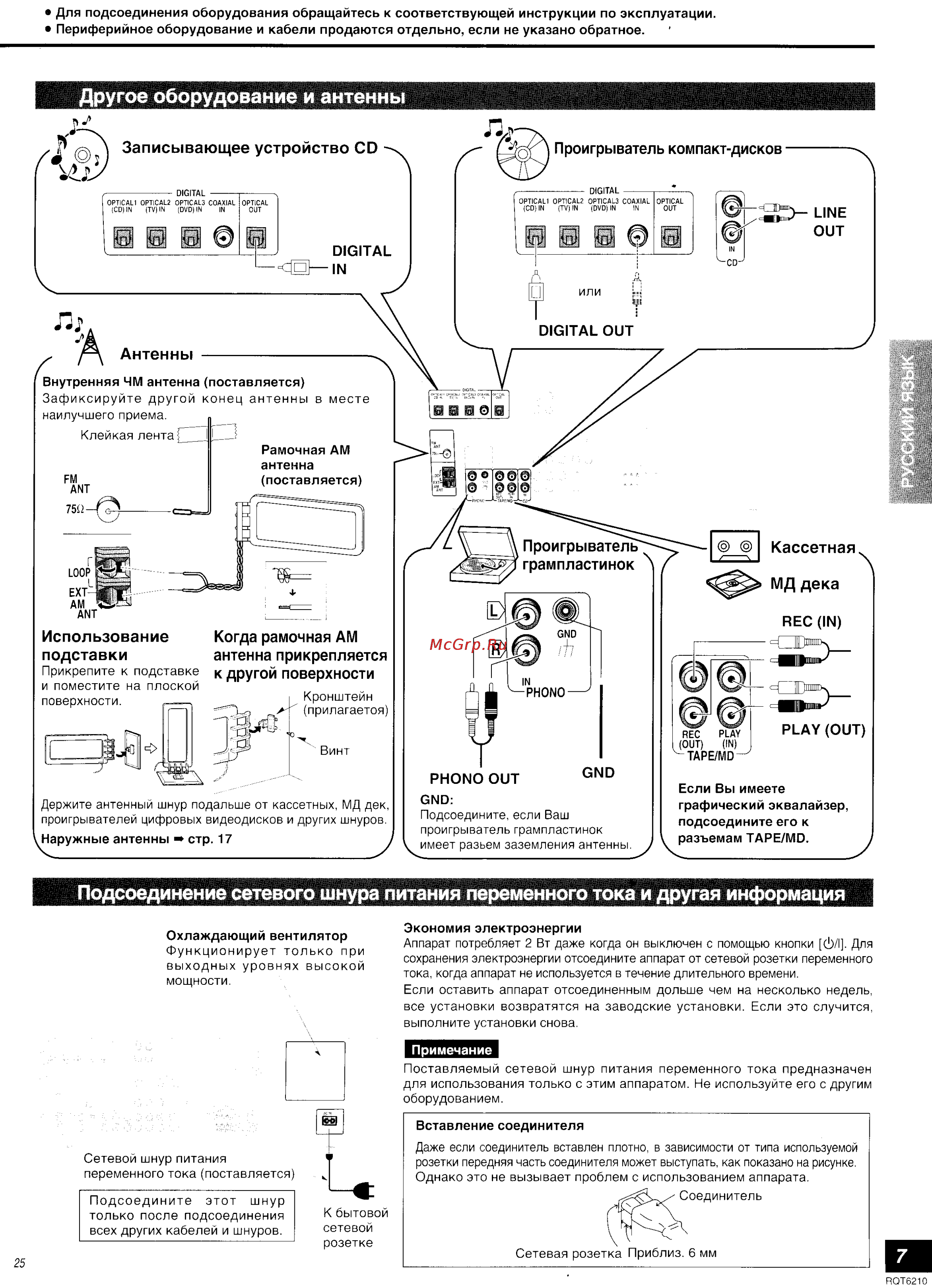Panasonic SA-HE100 [7/19] Оит