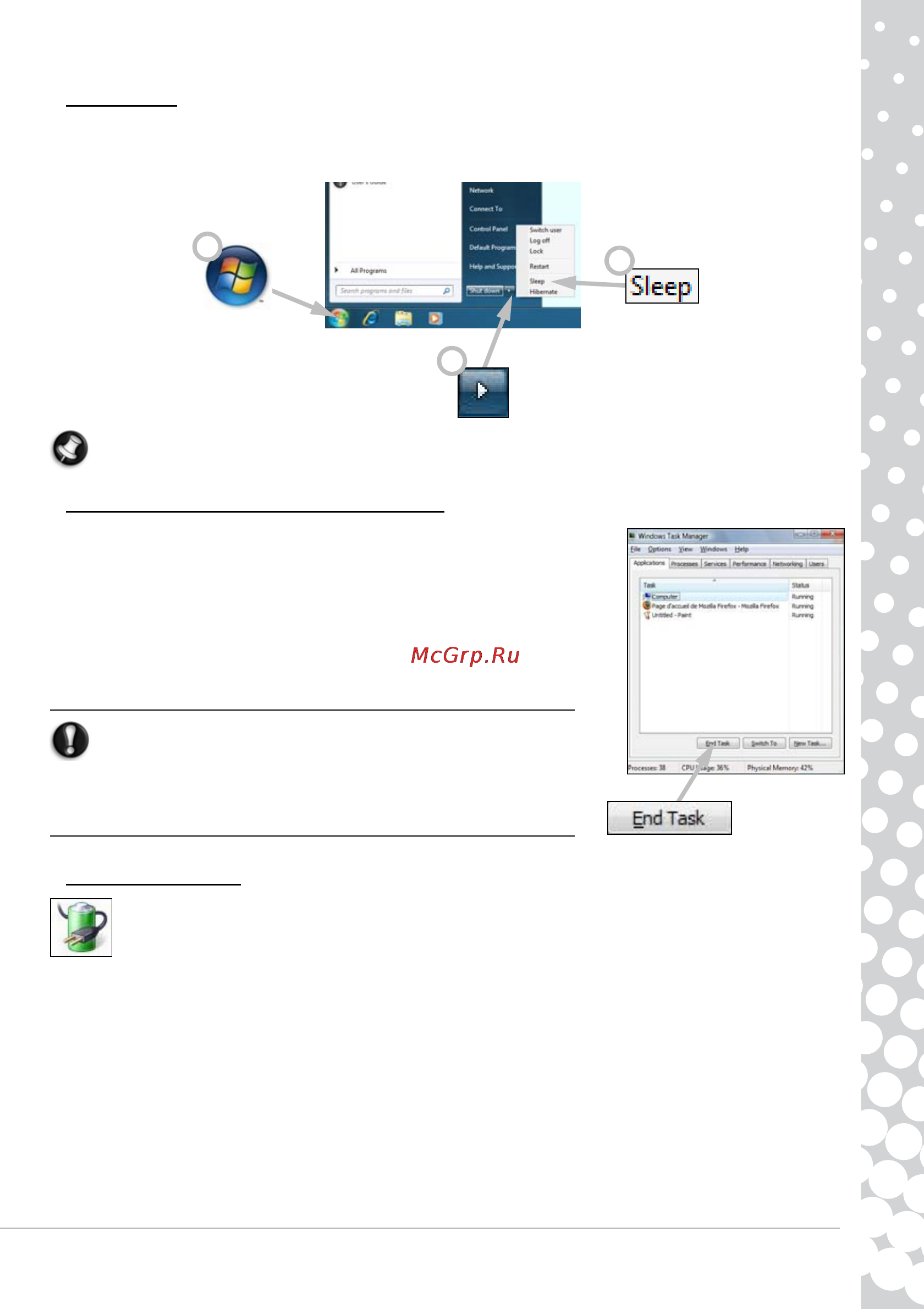 Packard Bell LS11-HR-527RU [17/70] Sleep mode