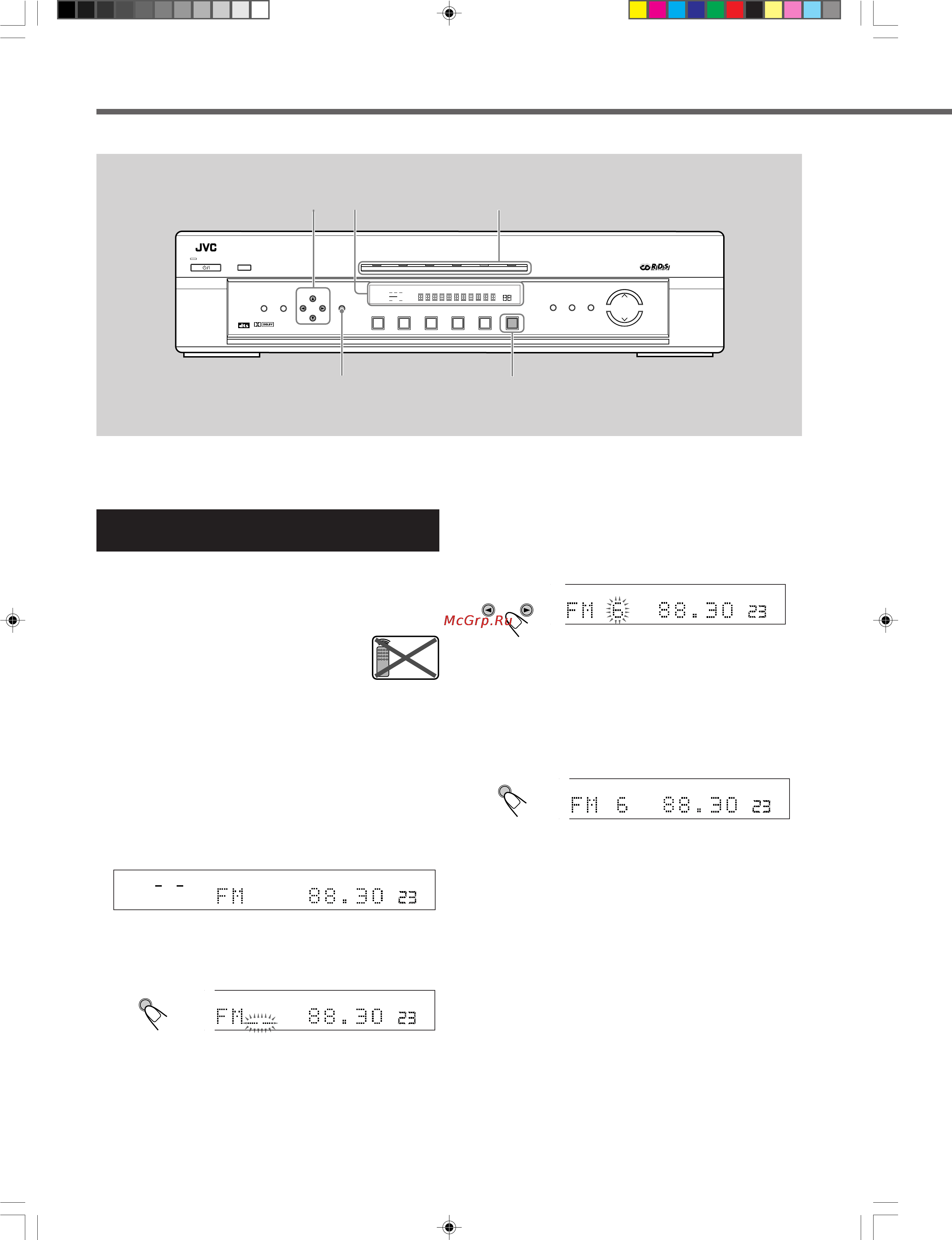JVC RX-E100RSB [25/50] Прием радиопрограмм