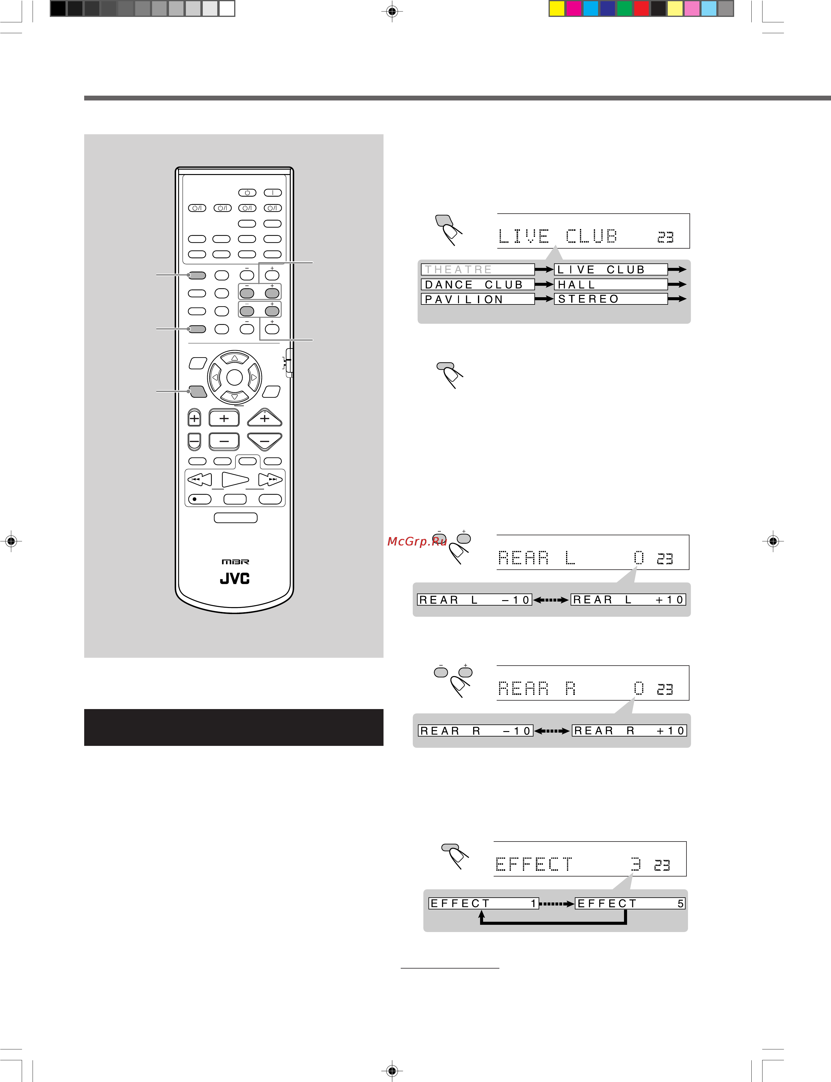 JVC RX-E100RSB [37/50] Channel volume tv vol