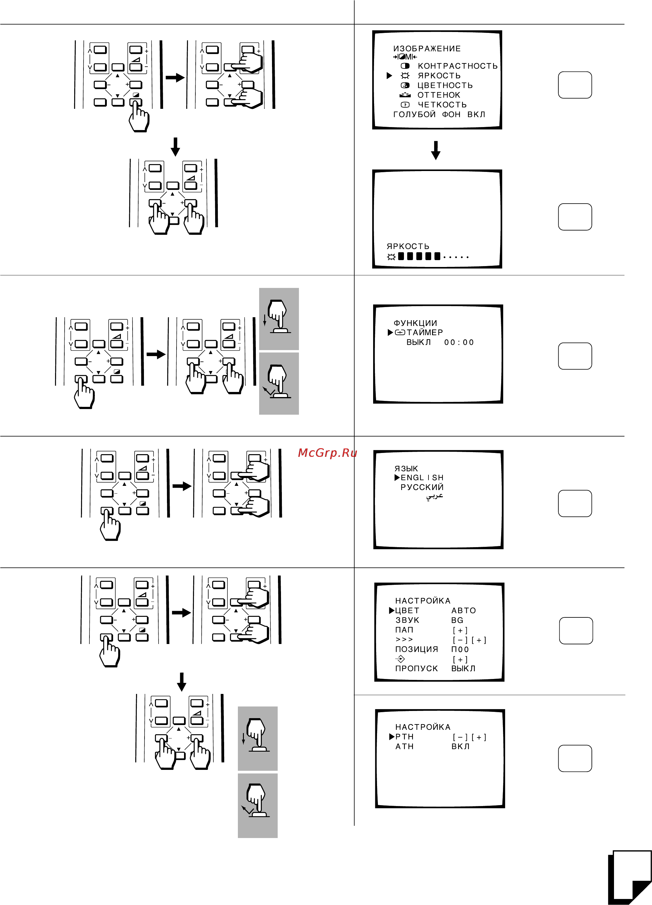 Toshiba 14N1XRP [4/8] Функция menu