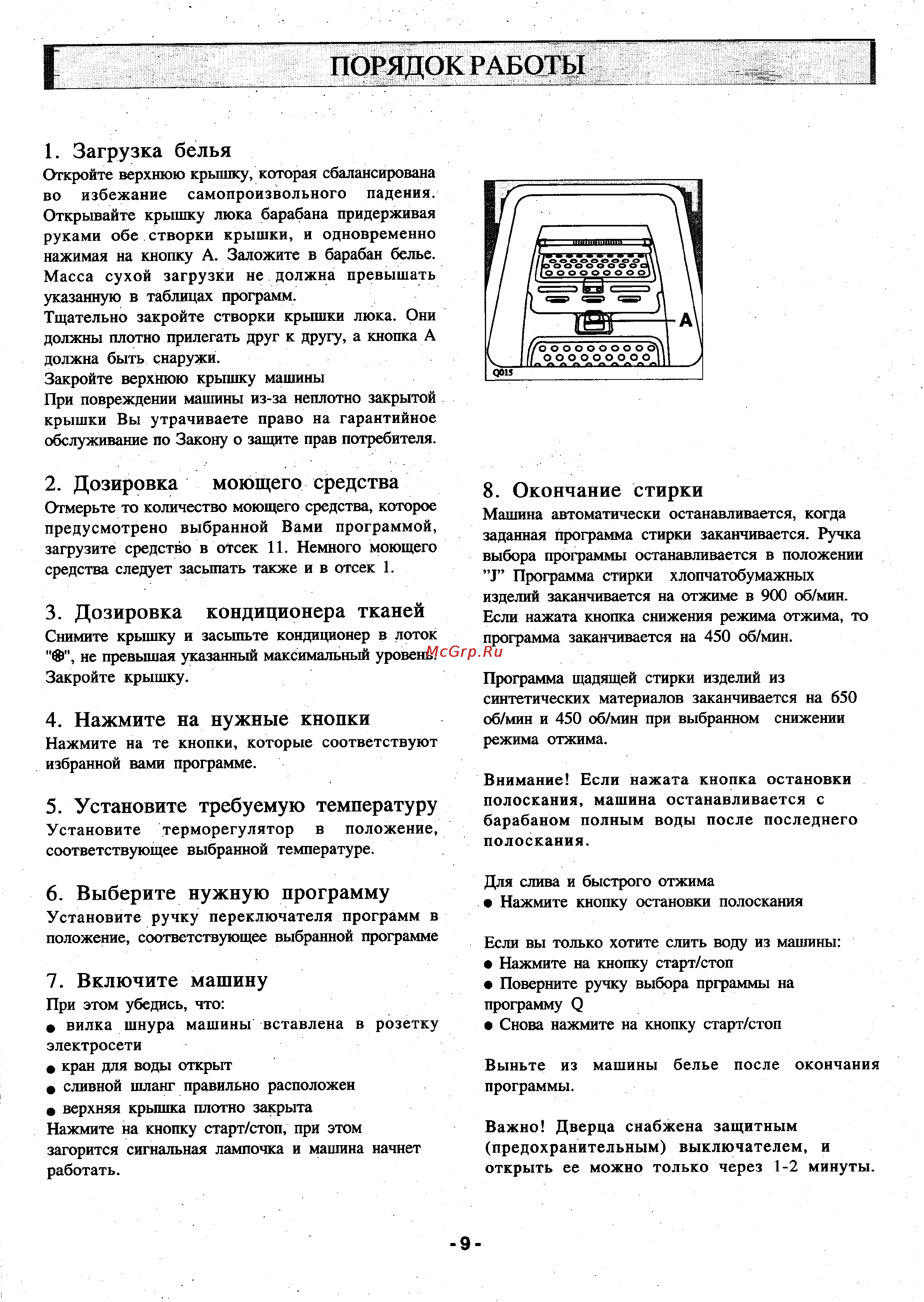 Zanussi TL 974 C [8/17] Дозировка моющего средства