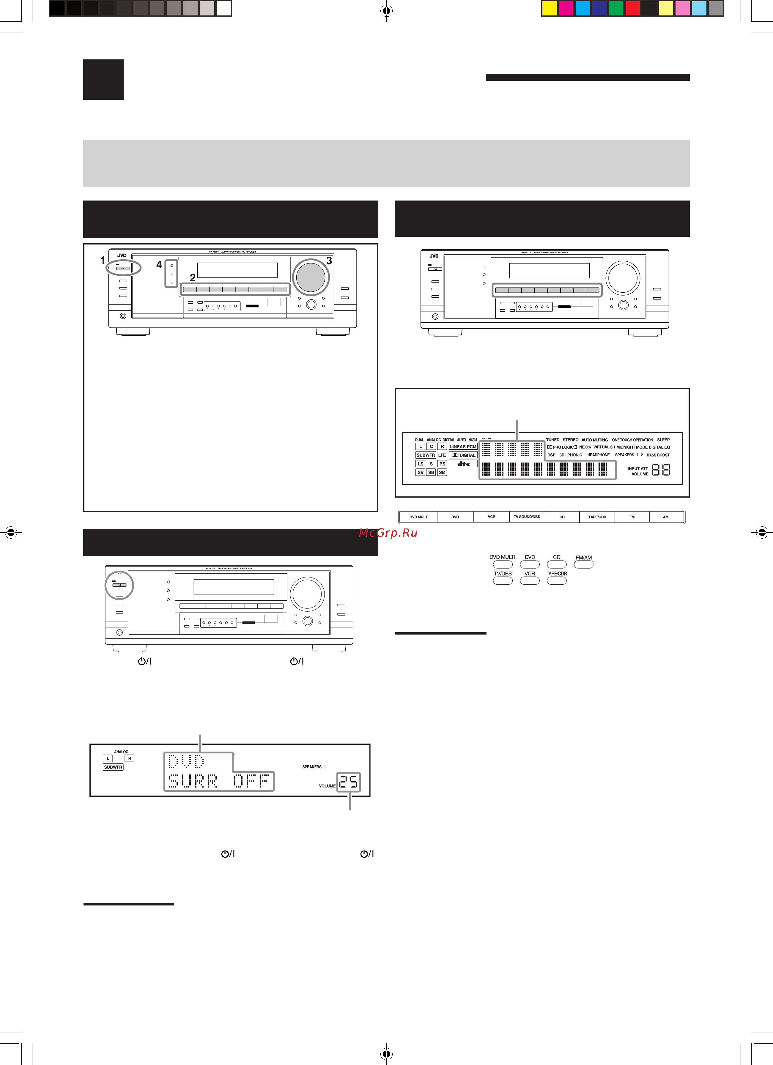 JVC RX-7032 [14/48] Основные операции