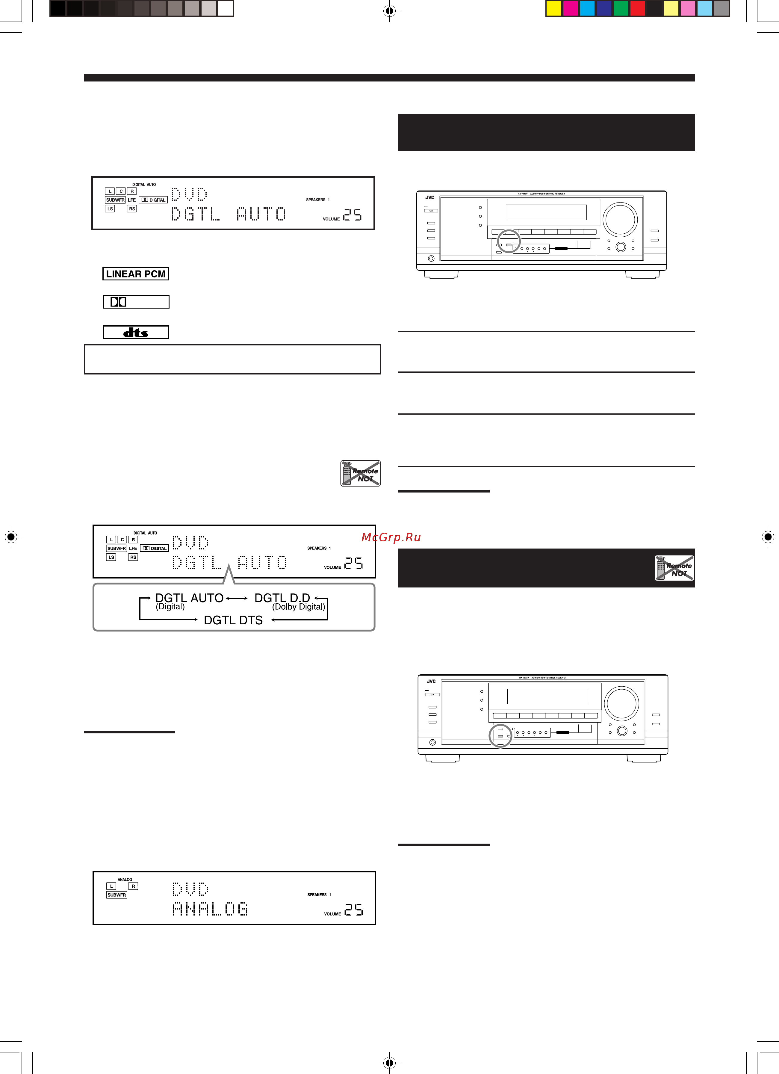 JVC RX-7032 [17/48] Нас нас нас нас настройк тройк тройк тройк тройка динамическ а динамическ а динамическ а динамическ а динамическог ог ог ог огооооо диапазона диапазона диапазона диапазона диапазона