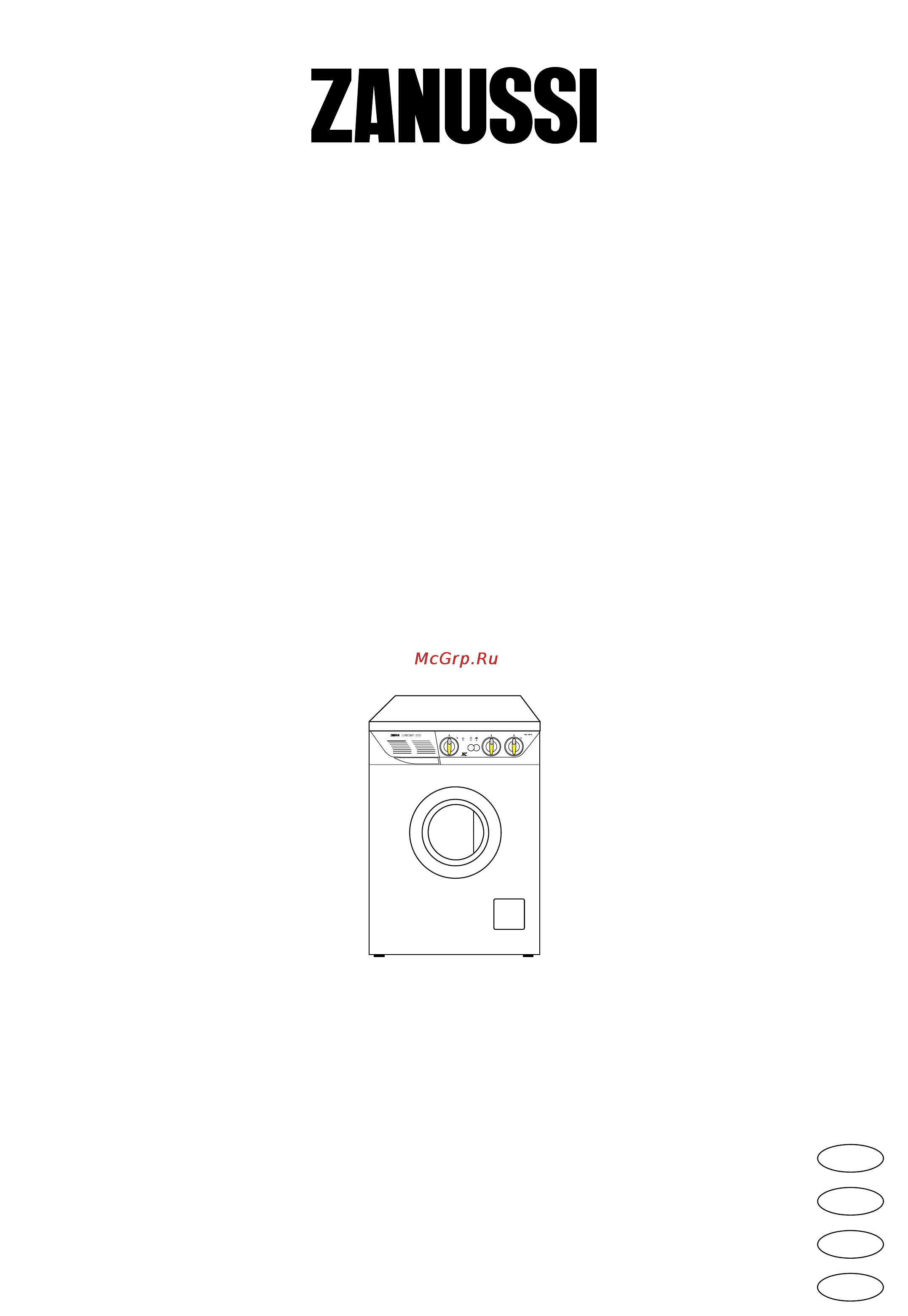 Zanussi W1002 Инструкция по эксплуатации онлайн