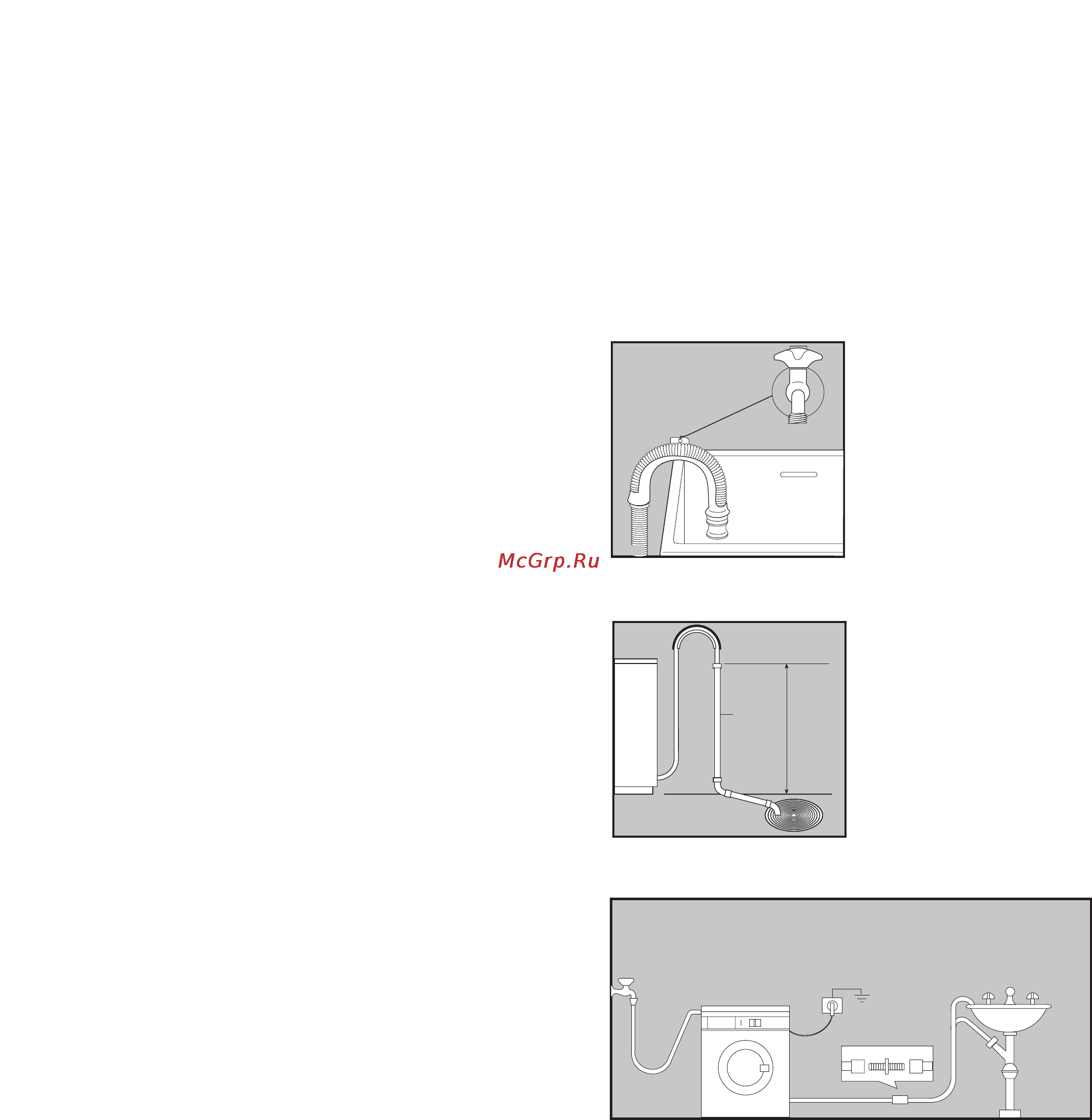 Zanussi WD 15 [8/33] Podklæ enie k kanalizacii