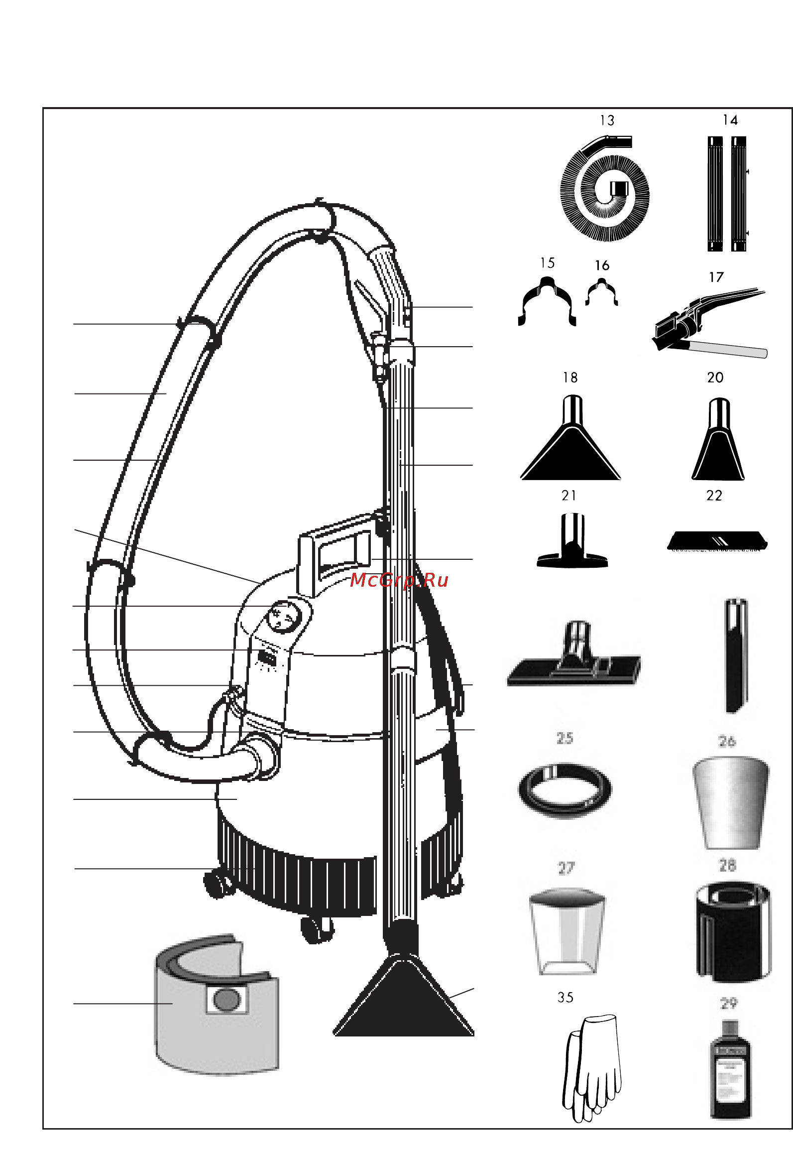Thomas Compact 20S [5/64] Geräteabbildung illustration of parts illustration toestelafbeelding ilustración del aparato ilustrações de montagem a készülék és tartozékai aletin görünümü