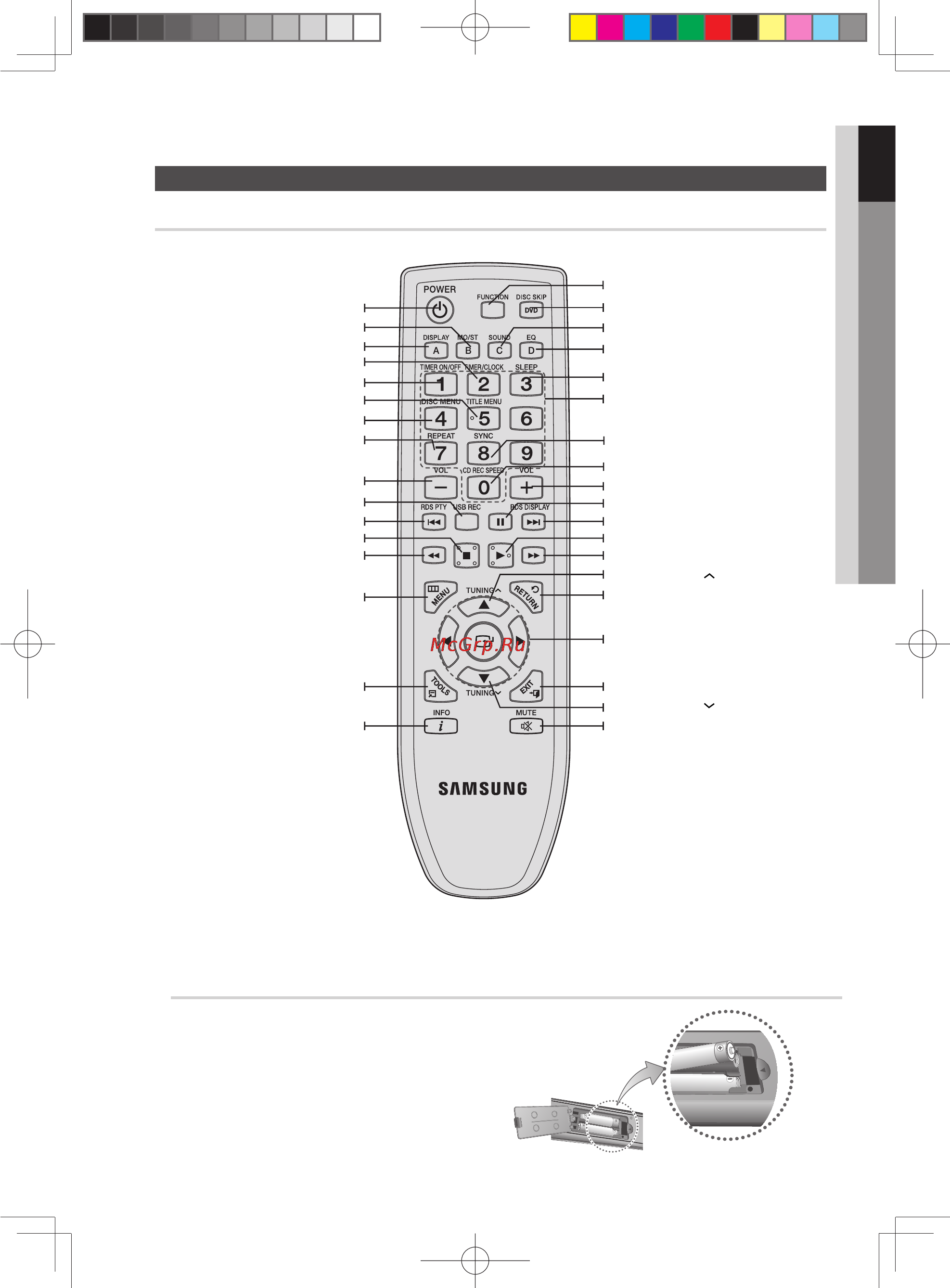 Samsung MM-D330D [11/36] Подготовка к использованию
