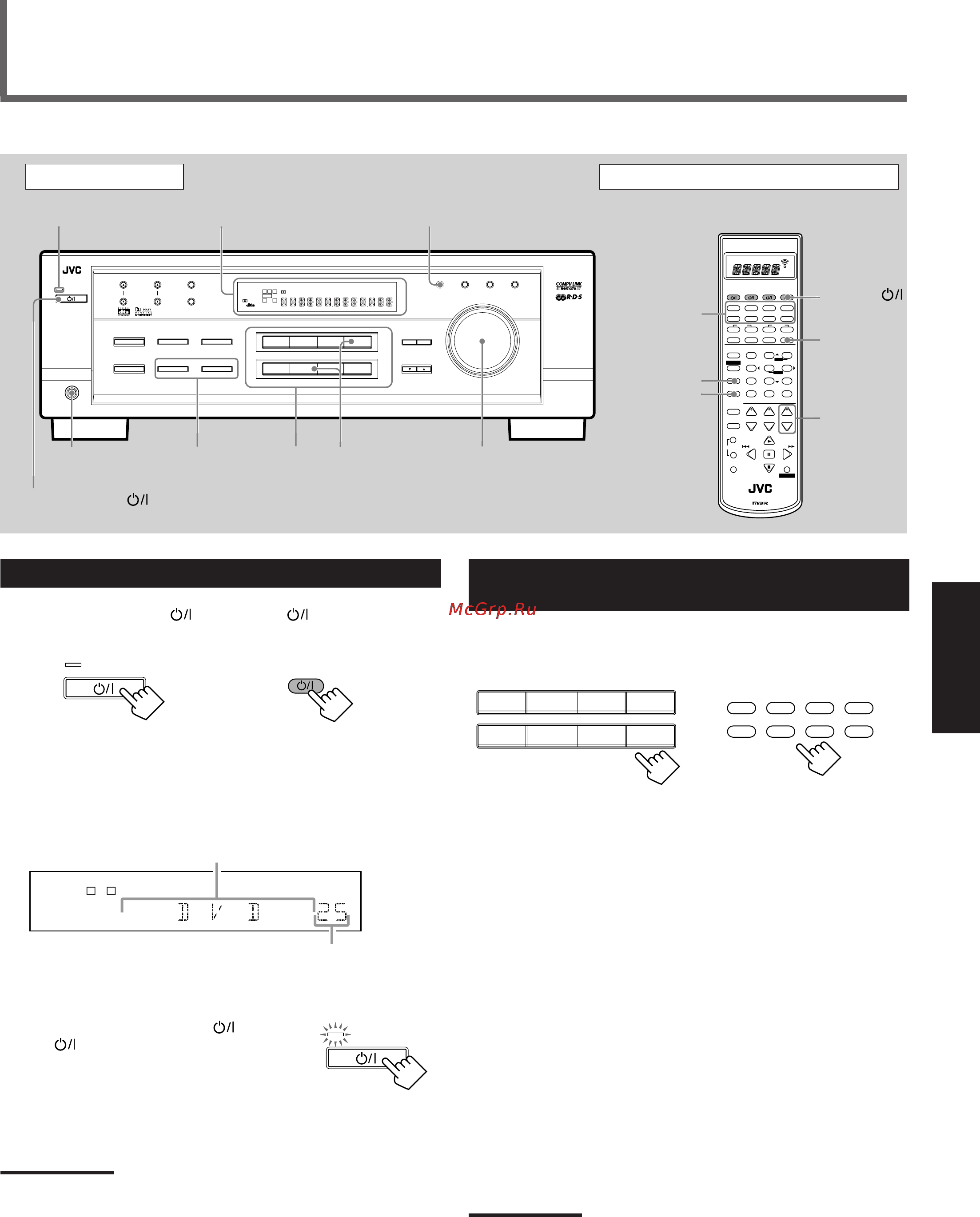 JVC RX-7022RSL [11/44] Основные операции